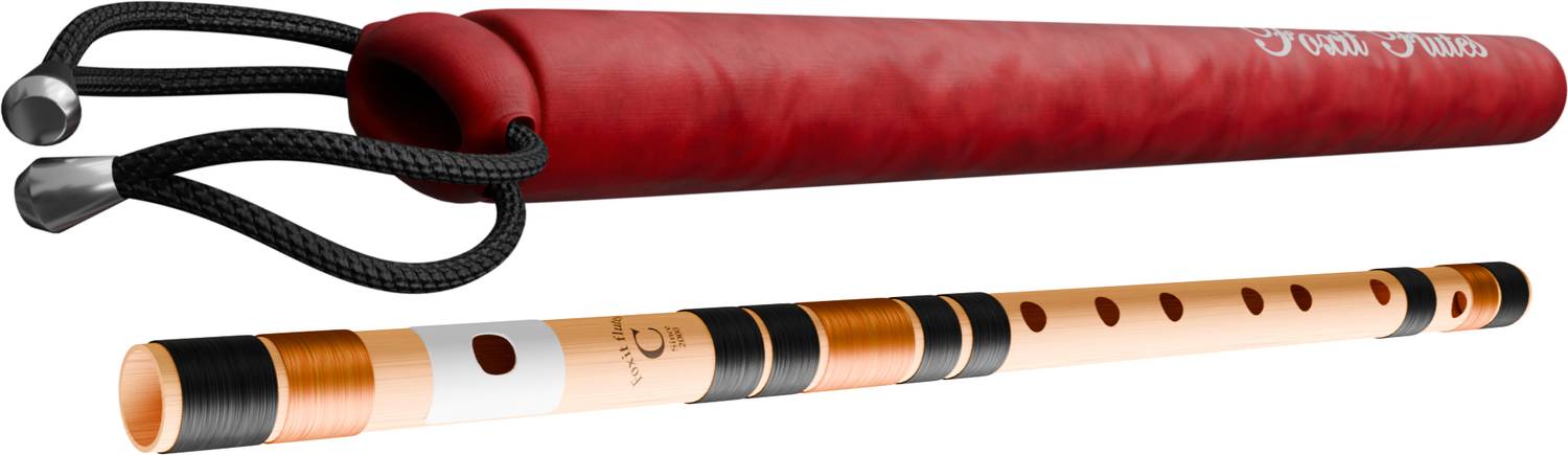 Foxit C Natural 7 Hole Bansuri 19 inch Fiber Flute - Image 2
