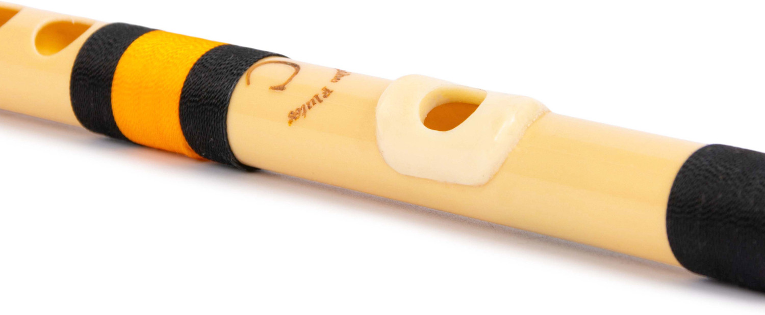 Image of Radhe Flutes PVC Fiber C Natural Bansuri Higher Octave RIGHT PVC Flute