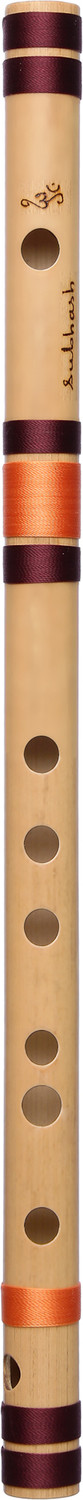 Image of Punam Flutes F Sharp Medium Premium Bansuri (Right Hand) 13.7 inches Bamboo Flute