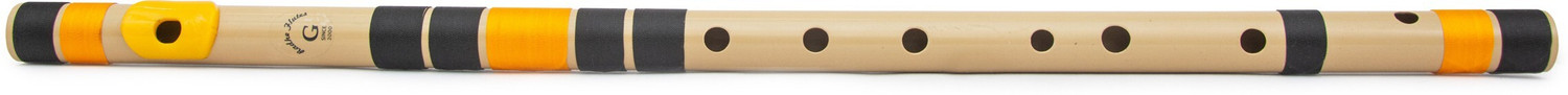 Image of Radhe Flutes G Natural Bansuri Base Octave LEFT Handed PVC Flute