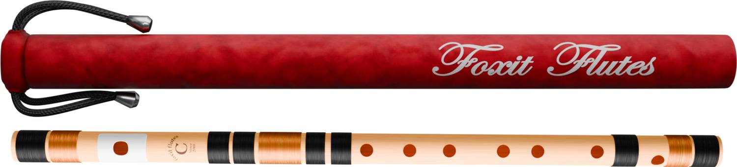 Foxit C Natural 7 Hole Bansuri 19 inch Fiber Flute - Image 3