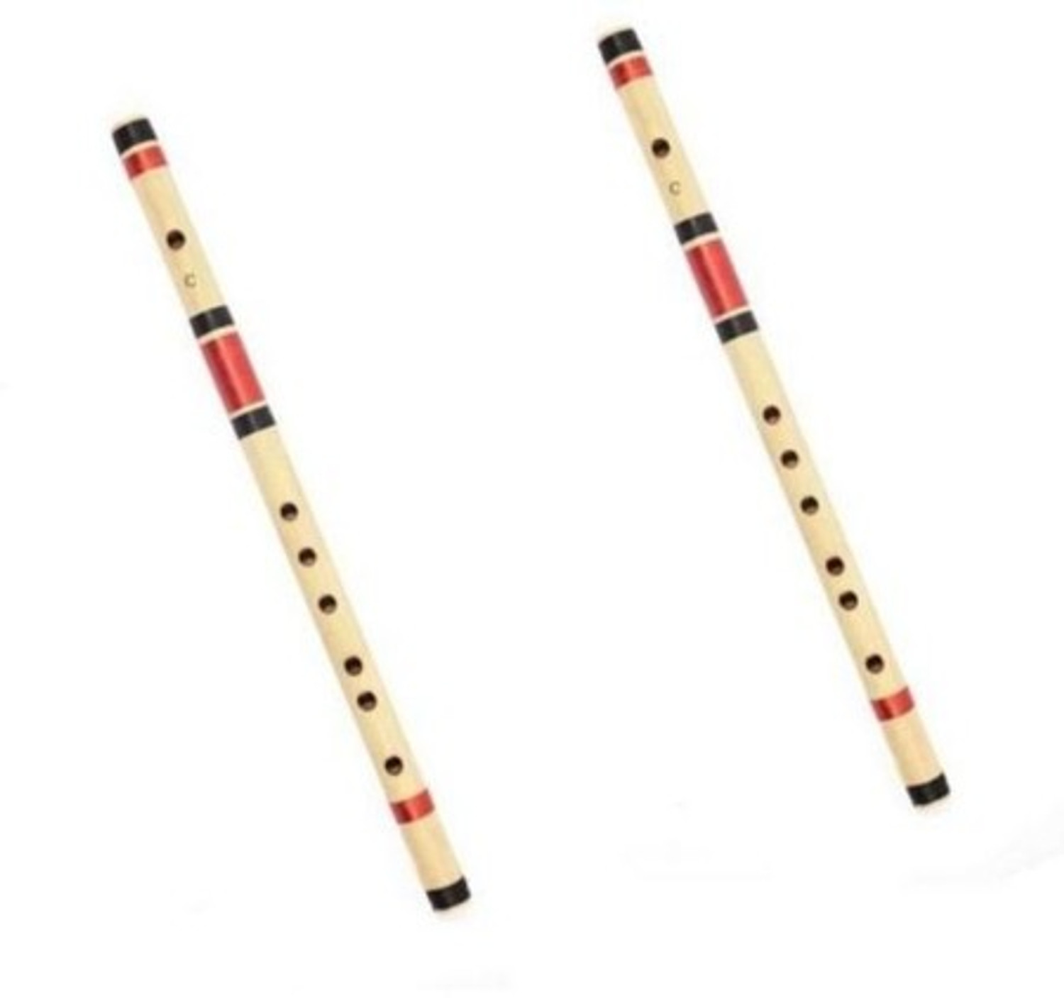 Image of Gold Rush C Scale Middle Professional Right Hand Size Bansuri 19.5 Inch Bamboo Flute