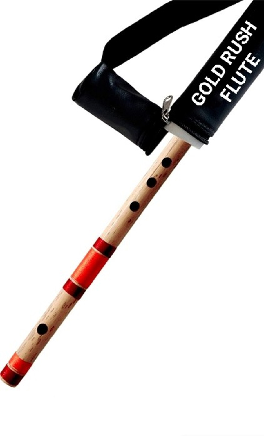 Image of Gold Rush C Sharp Middle Professional Scale Right Hand Flute (Bansuri) 18.5 inch Bamboo Flute