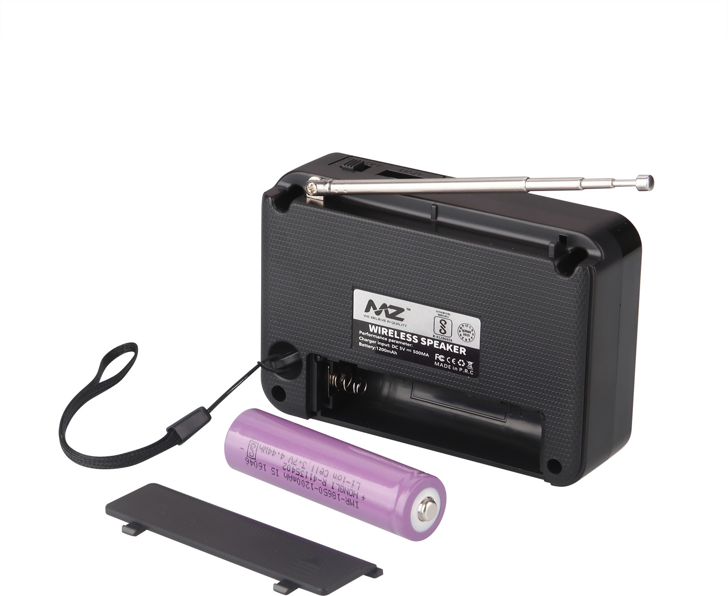 Image of MZ S8 (FM SUPER RADIO) With Bluetooth /USB /Aux /TF Card 5W Power & 1200mAh Battery FM Radio