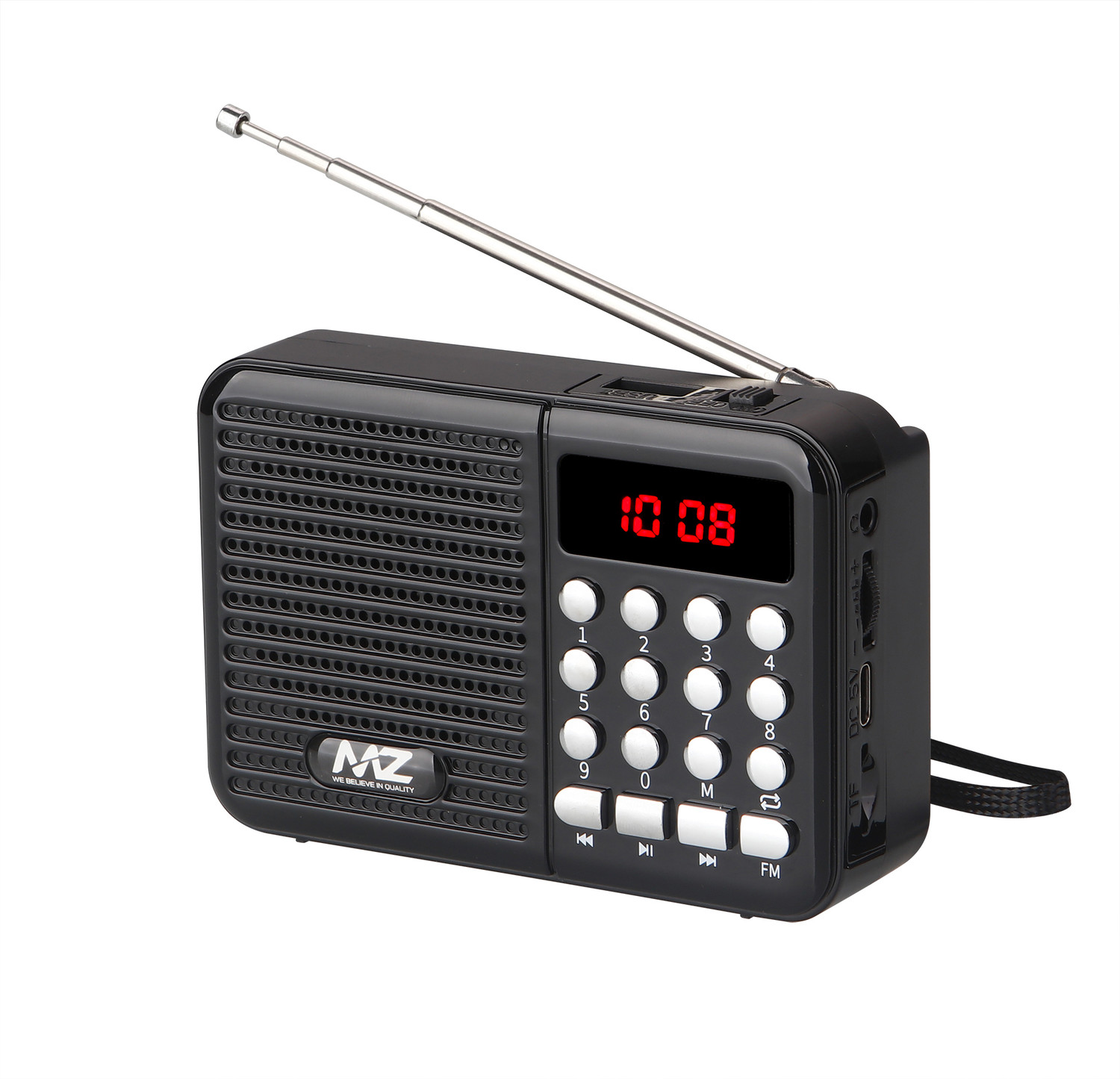 Image of MZ S8 (FM SUPER RADIO) With Bluetooth /USB /Aux /TF Card 5W Power & 1200mAh Battery FM Radio