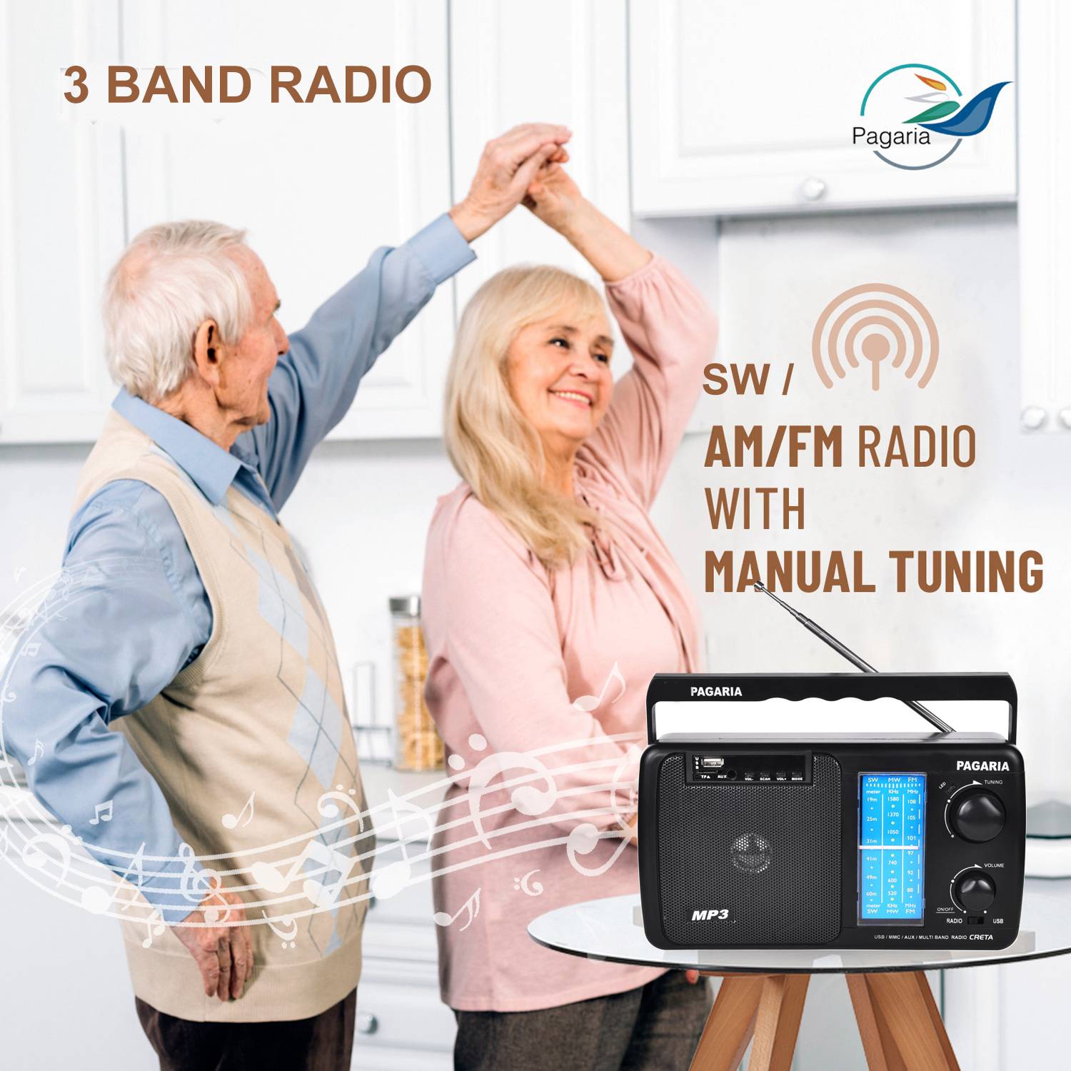 Rádio Retrô Vintage Am Fm Sw Usb Mp3 Bivolt Ltomex A-3188