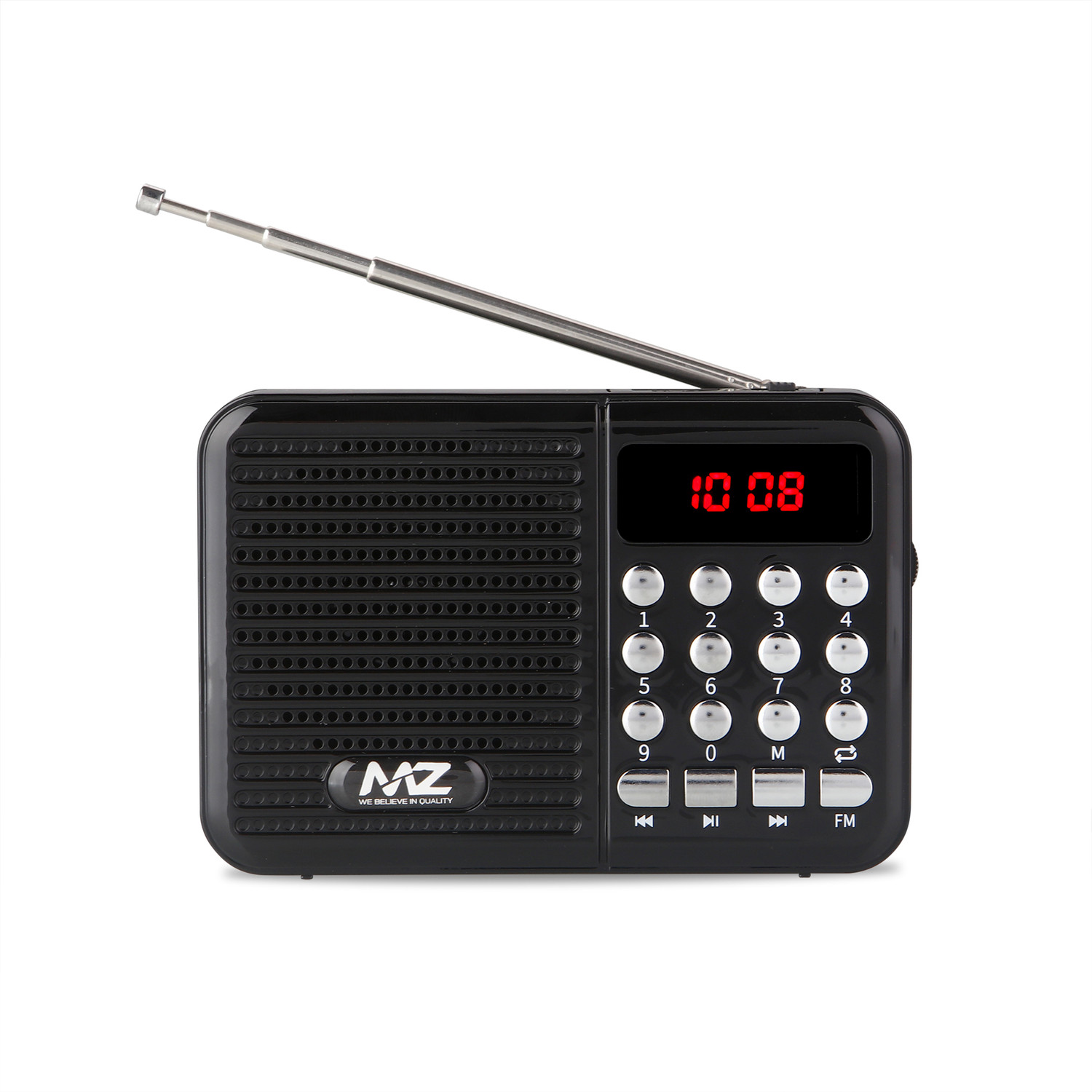 Image of MZ S8 (FM SUPER RADIO) With Bluetooth /USB /Aux /TF Card 5W Power & 1200mAh Battery FM Radio