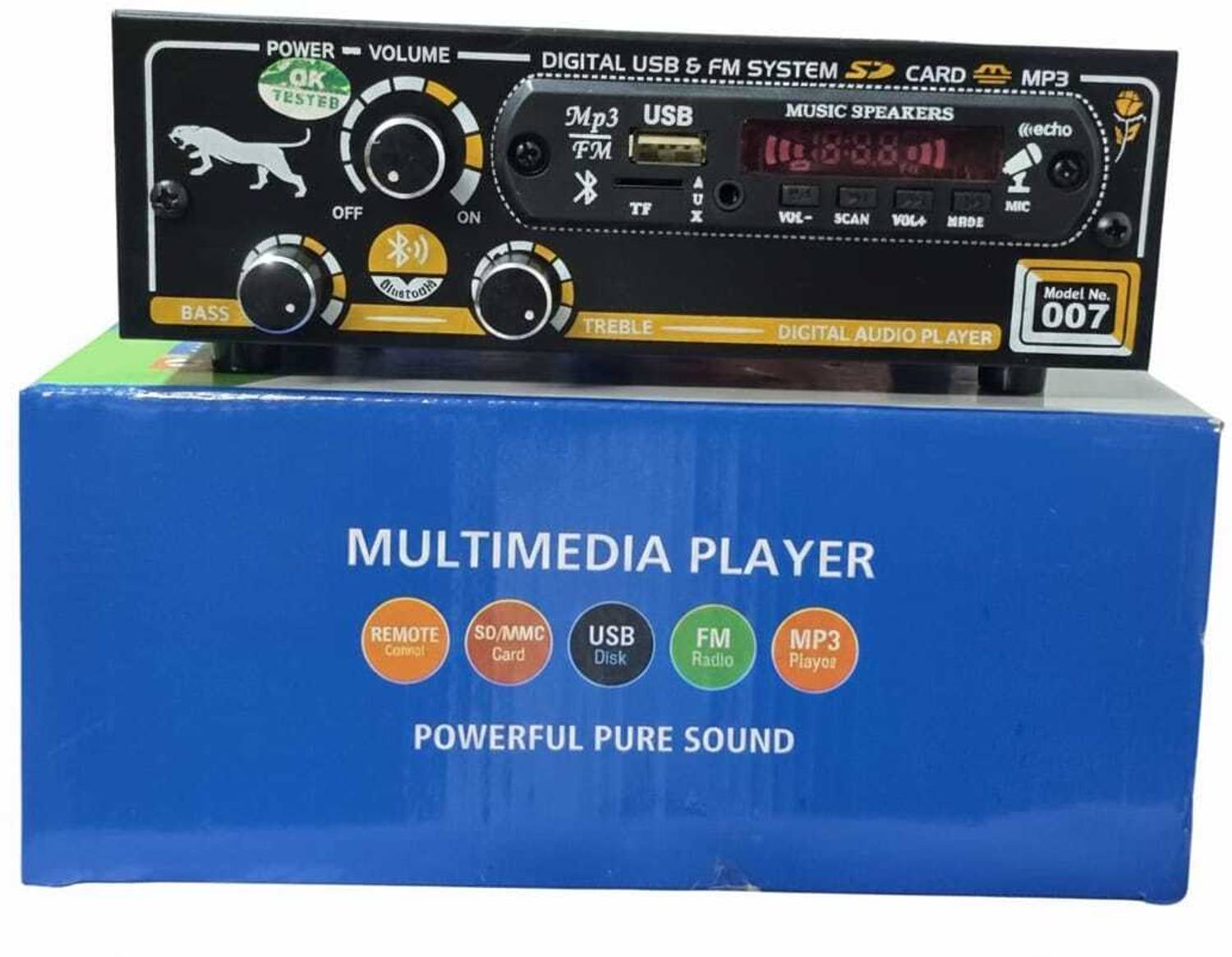 YS ELCTRONICS D world 035 BLUETOOTH USB AUX FM With Mic Slot FM R
