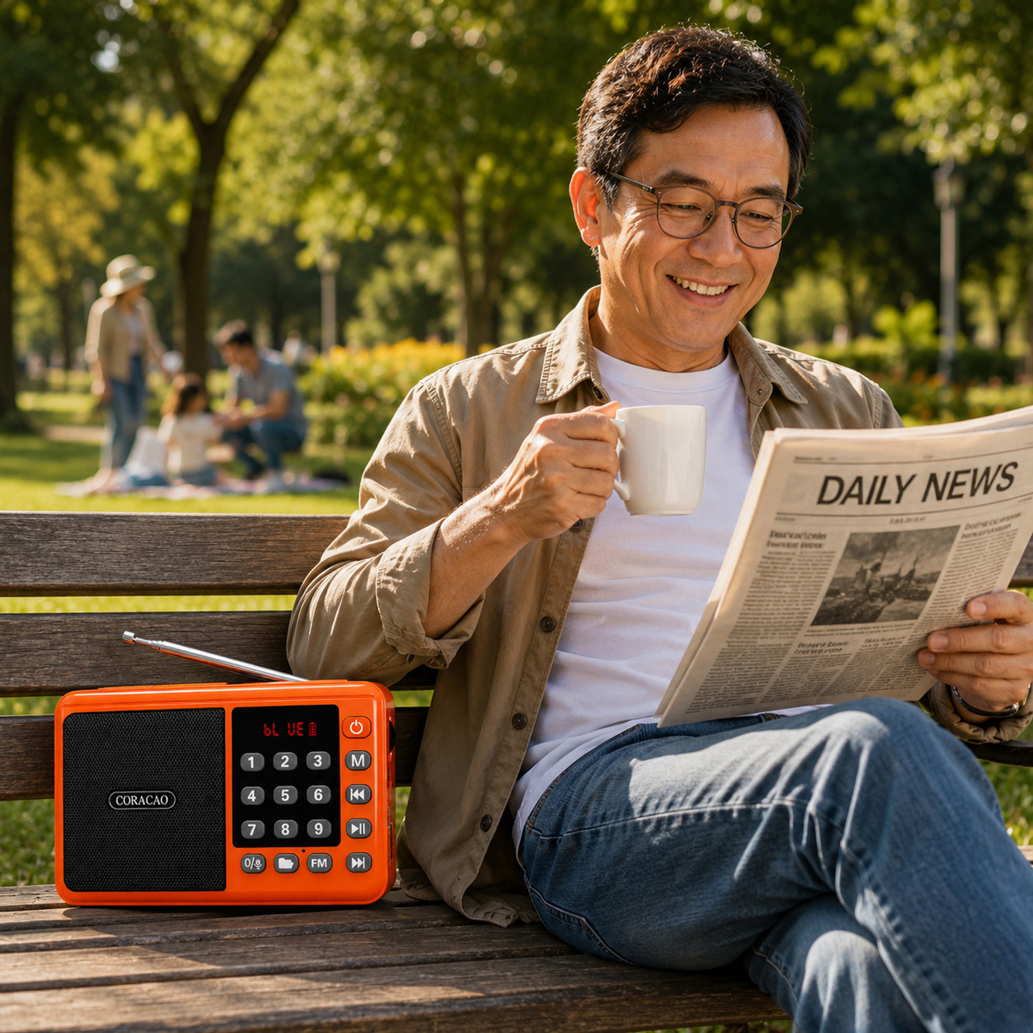 Image of Coracao Pocket Blast Bluetooth Speaker with FM , USB /SD Card and AUX FM Radio FM Radio
