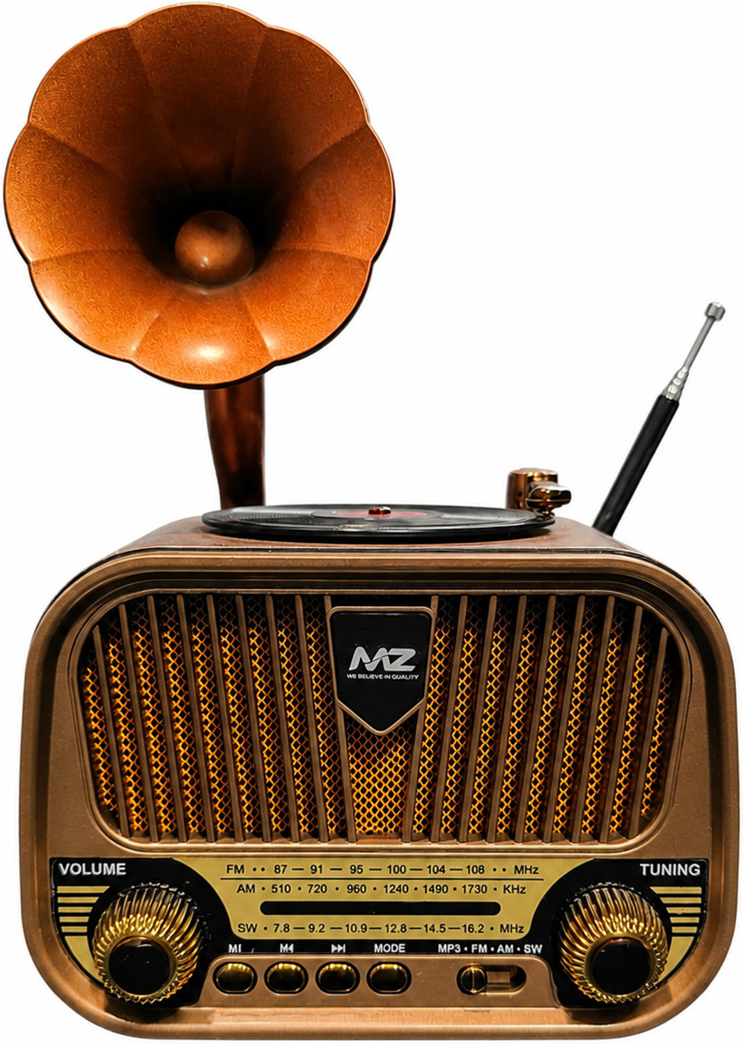 Image of AVTANE Classic Retro Bluetooth Speaker with FM, USB, AUX & Hands Free Calling Speaker FM Radio