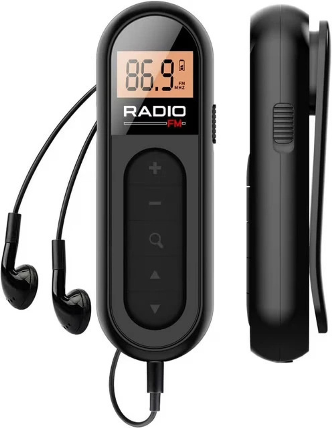Image of CASON Small FM Radio /Pocket Mini Radio with Earphones,USB Rechargeable TransistorRadio FM Radio