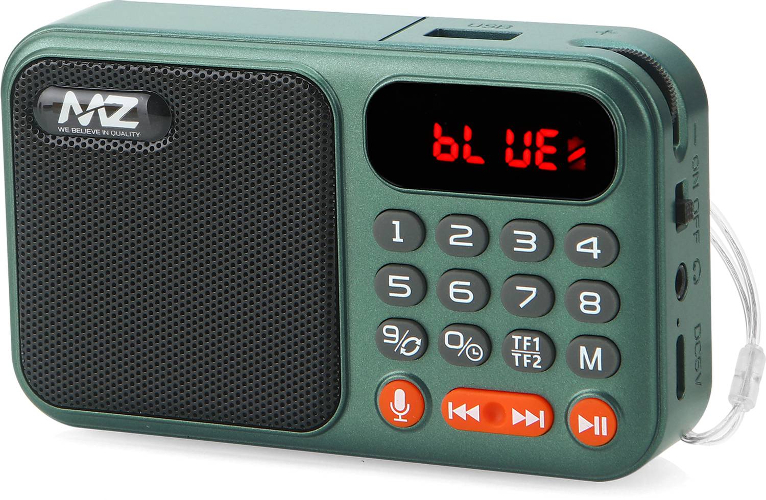 MZ M7 REC (SUPER FM RADIO) with Bluetooth/Recording//USB/Aux/TF C
