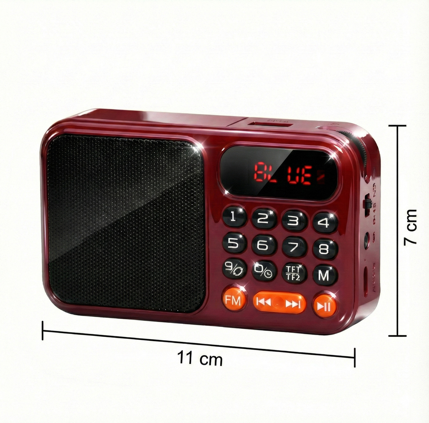 Image of Coracao Pocket FM Bluetooth Speaker with USB, SD & AUX | Portable Mini Music Player FM Radio