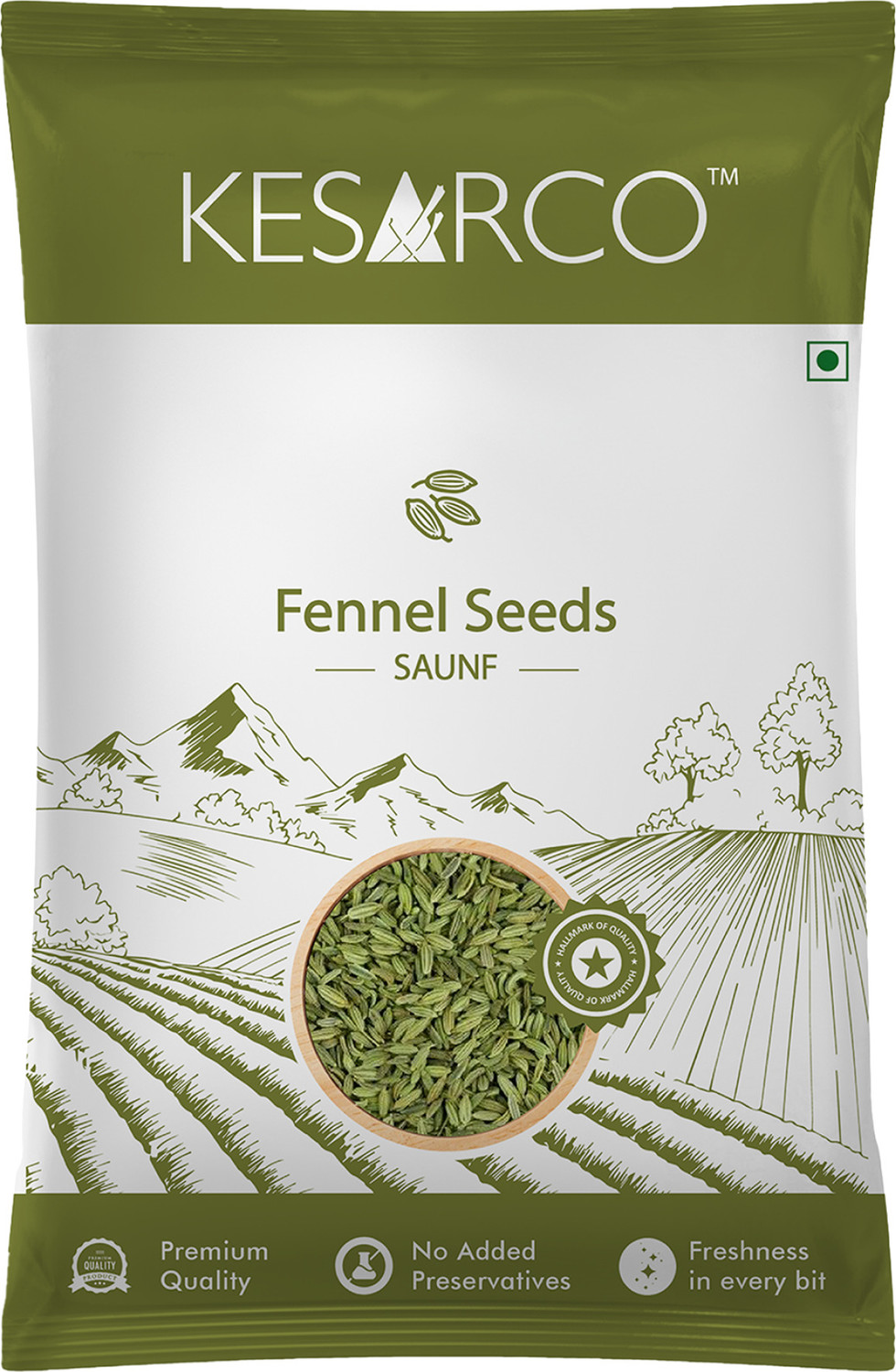 Image of KESARCO Fennel Seeds (Saunf) 1kg | Premium Quality Fresh Fennel | Aromatic Cooking Spice