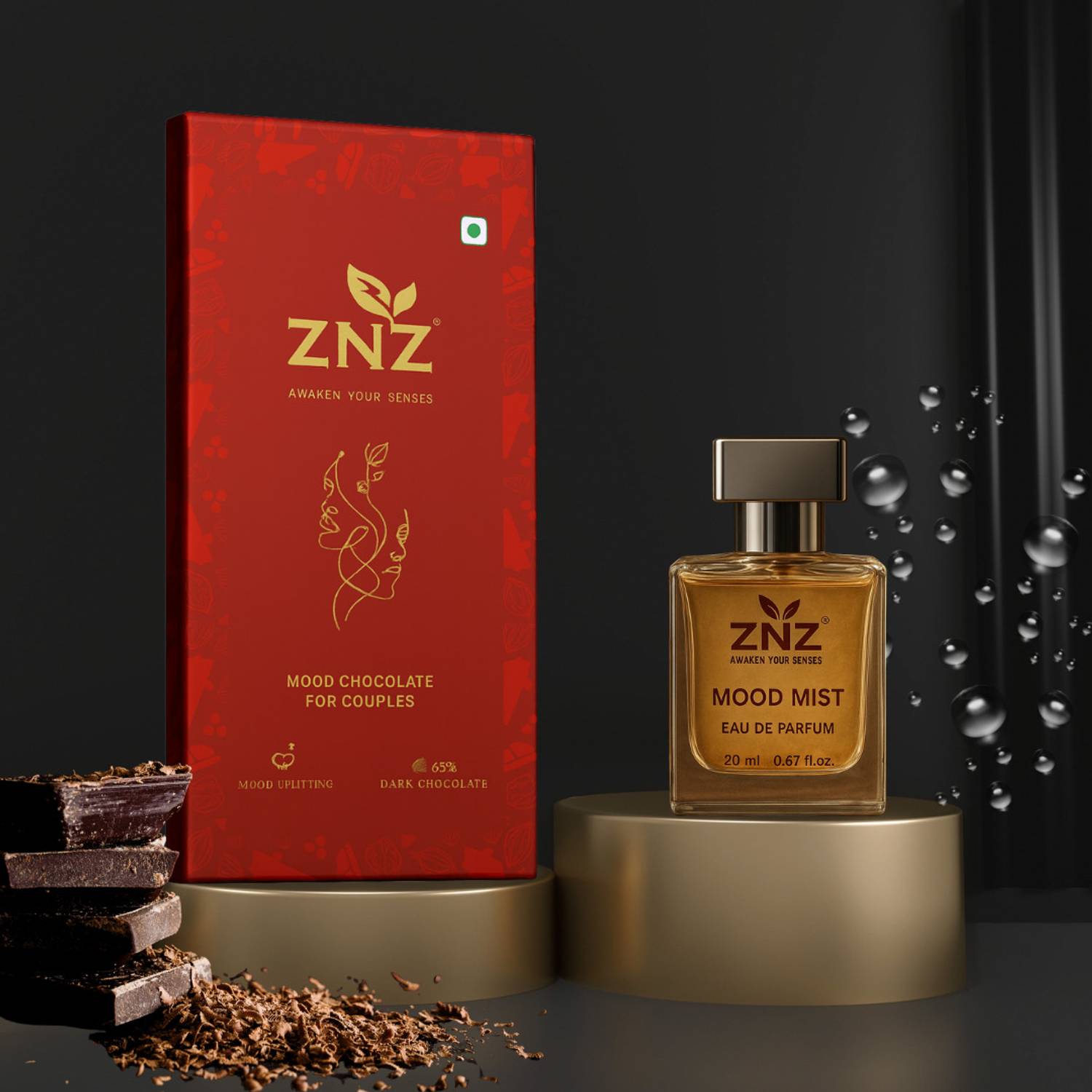 ZNZ Best Romance Gift for couples | Mood Uplifting Chocolate and