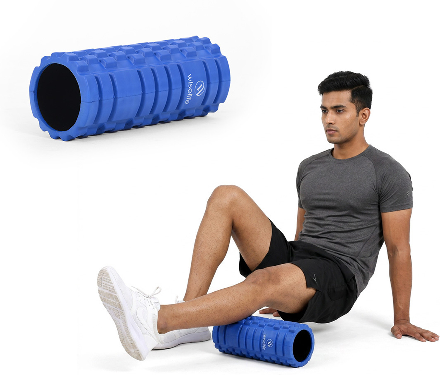 Image of Wiselife Rumble Foam Roller (Length 30 cm)