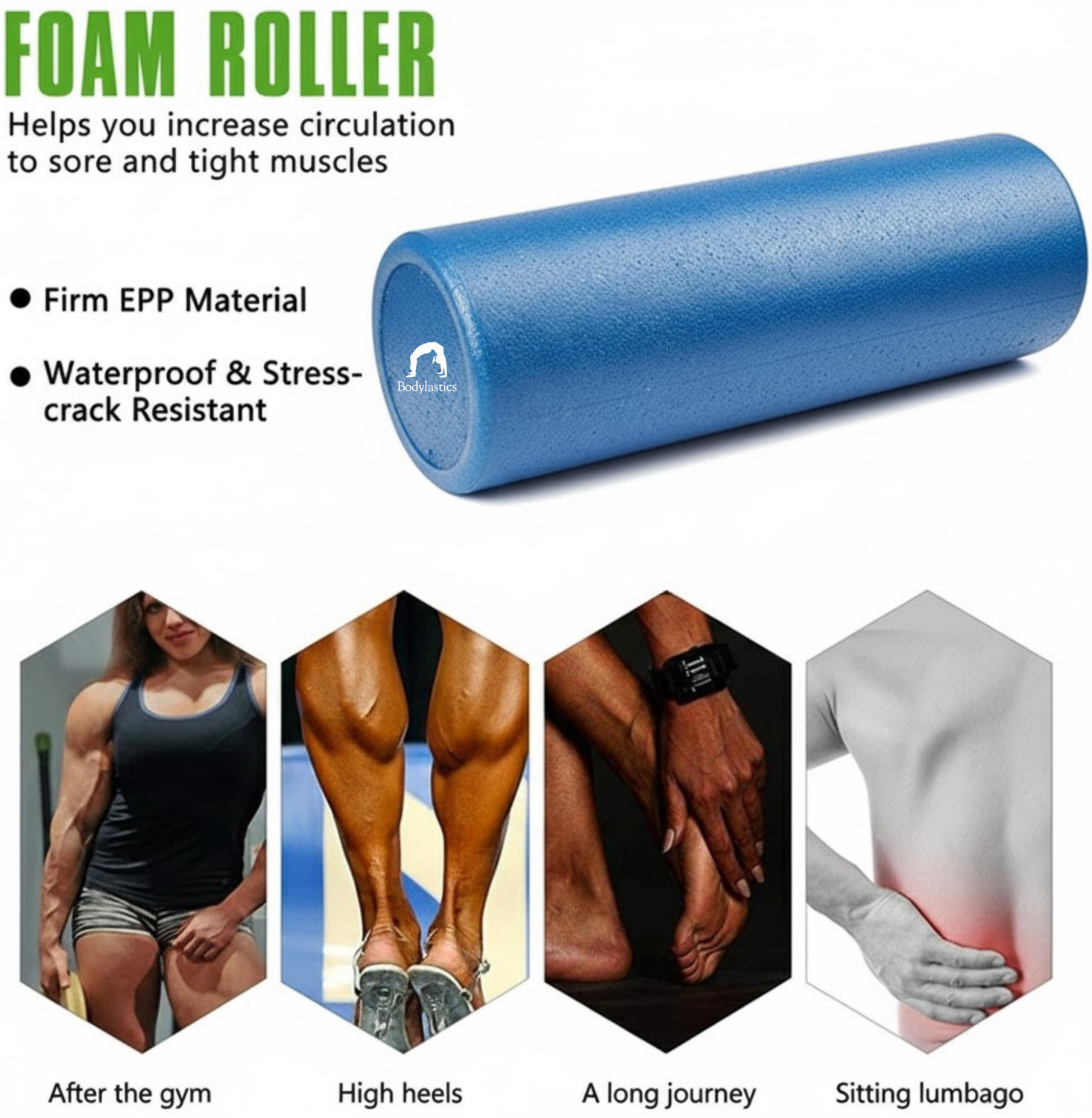 Image of Bodylastics Standard Foam Roller