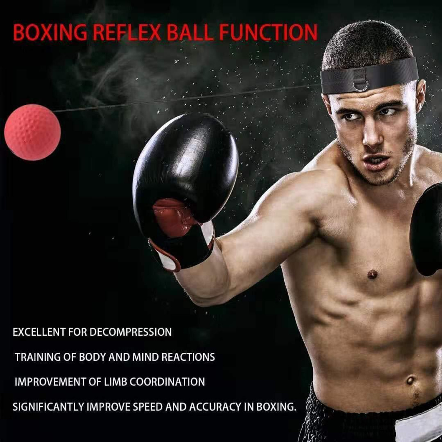 Image of Kesig Boxing Reflex Ball, Boxing Equipment,Training Speed Levels Focus Pad