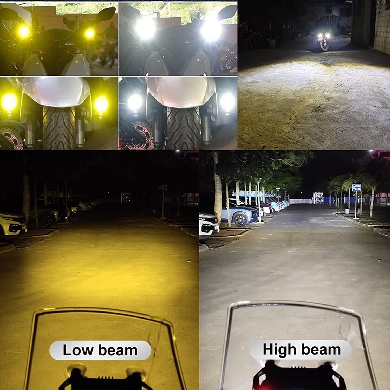 Image of Rhtdm LED Fog Lamp Unit for TVS, Yamaha, KTM, Honda, Bajaj, Royal Enfield