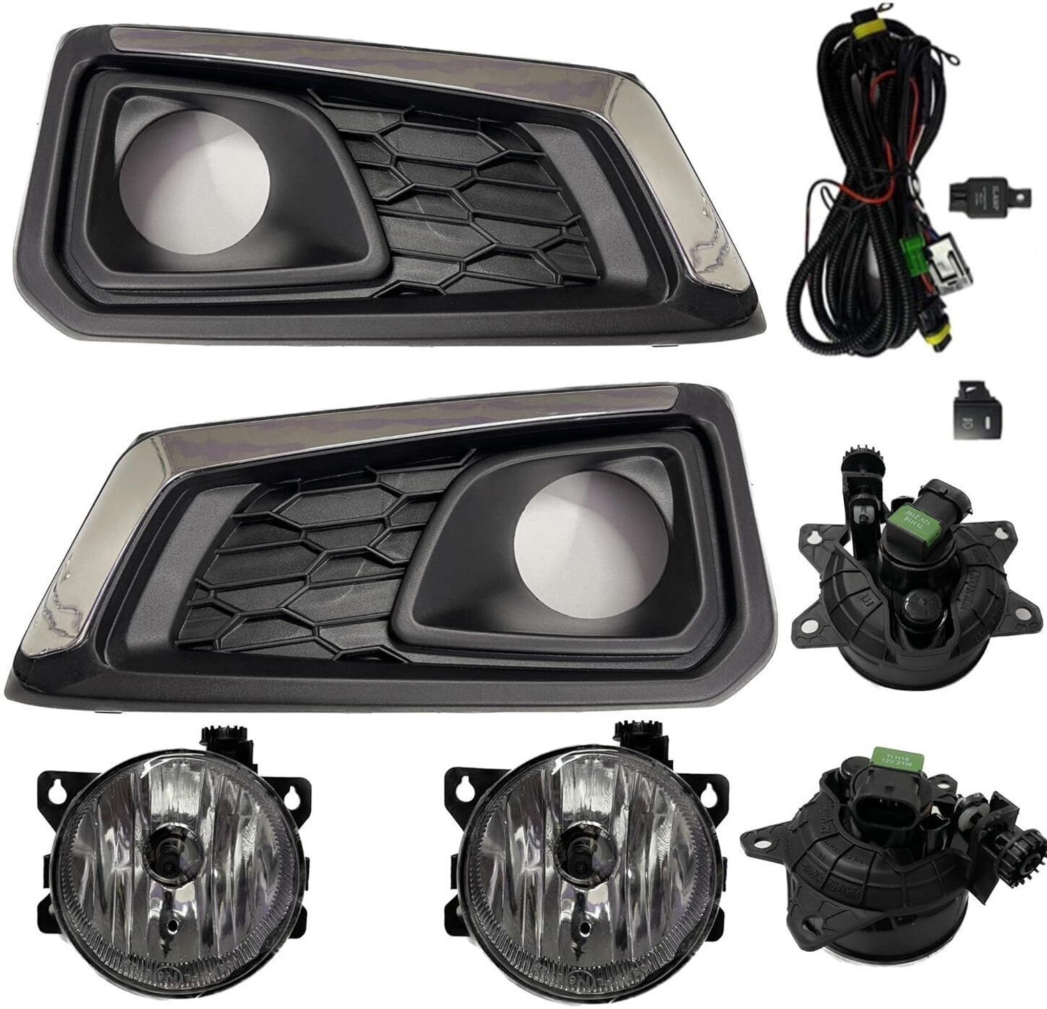 Image of KDT Halogen Fog Lamp Unit for Honda Amaze