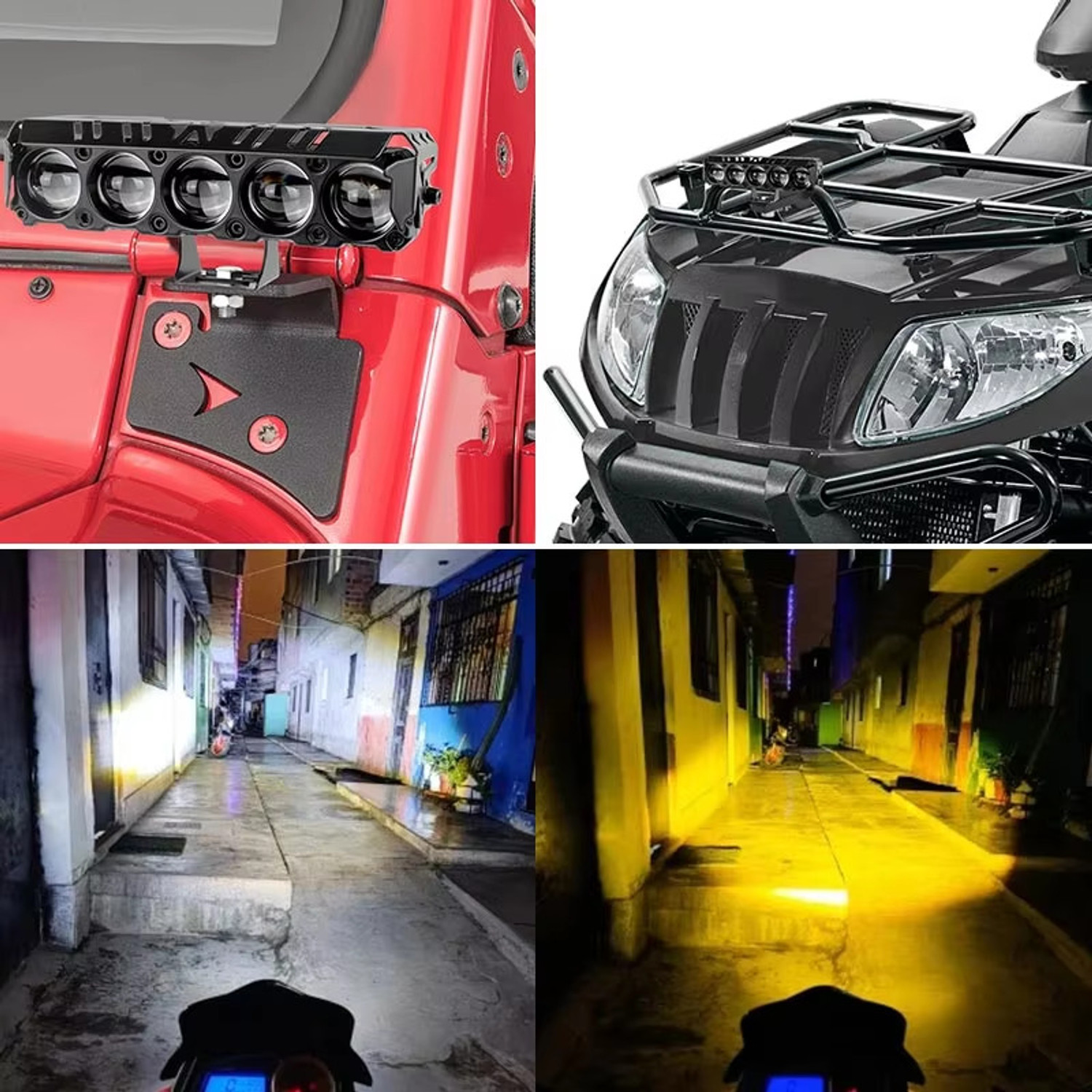 Image of TRYFLY LED Fog Lamp Unit for Bajaj, Hero, Honda, KTM, Suzuki, TVS, Yamaha Universal For Car