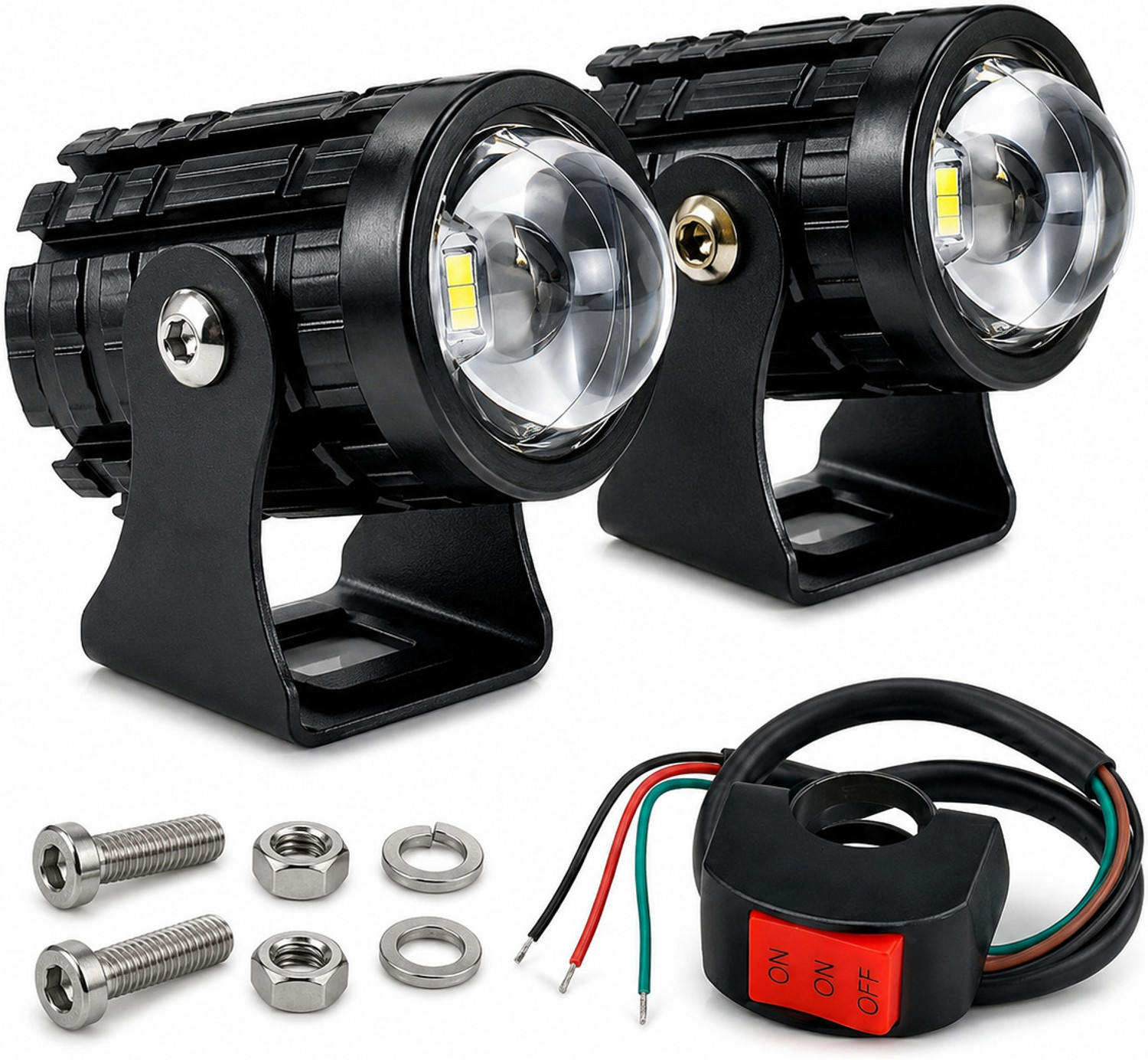 Image of Nivoxa LED Fog Lamp Unit for Datsun, Hyosung, Hyundai Universal For Car
