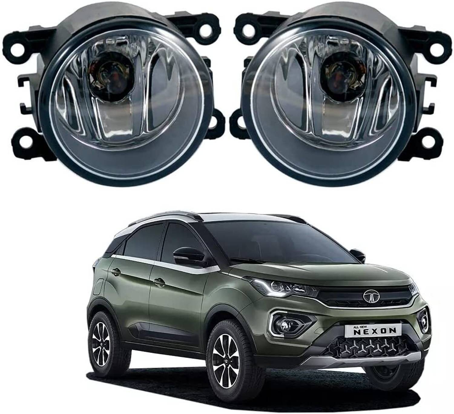 ACEOTO Halogen Fog Lamp Unit for Tata Nexon