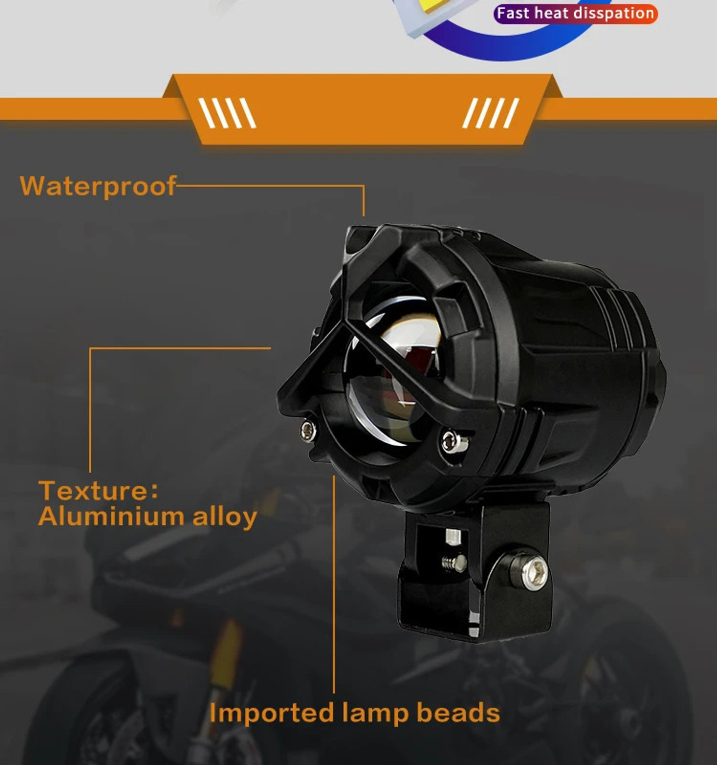 Image of Moto Powerz LED Fog Lamp Unit for Universal For Car Universal For Car