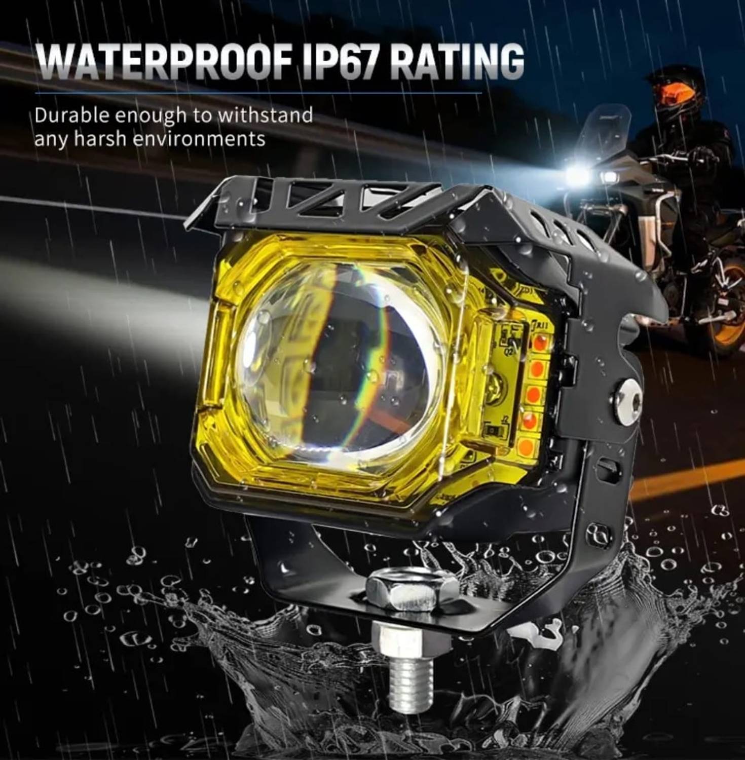 BIKEBLOOM LED Fog Lamp Unit Universal for Motorbikes and Scooty - Image 5