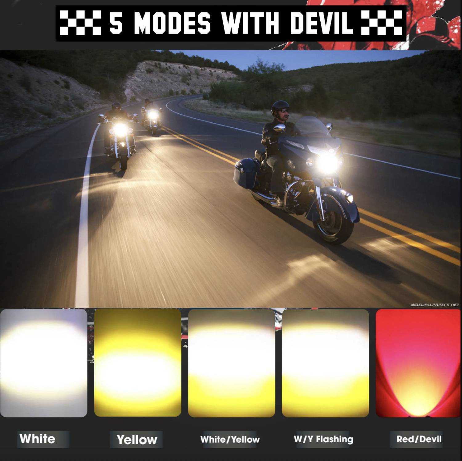 automunk LED Fog Lamp Unit for Universal Car - Image 4