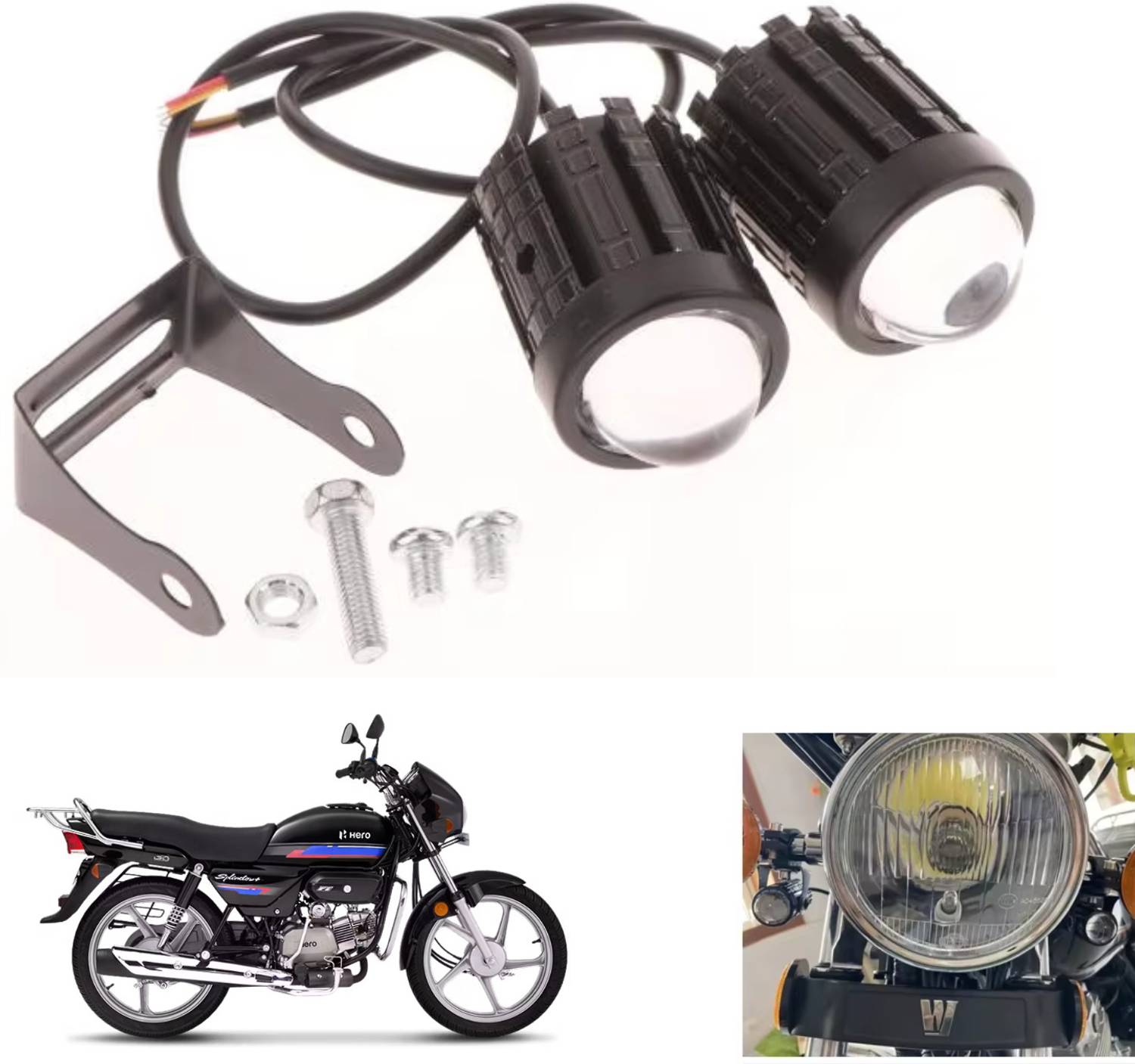 aksmit Mini Drive Dual Color Projector Fog Lamp - Image 1