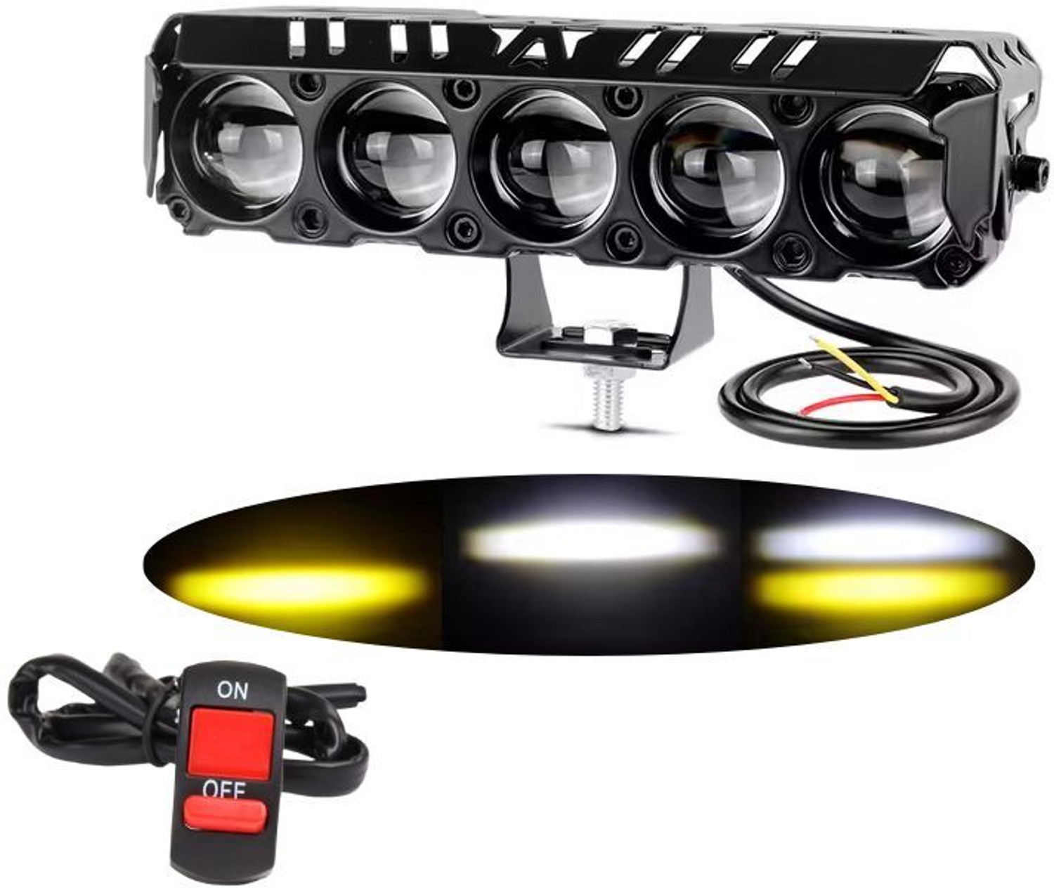 Image of TRYFLY LED Fog Lamp Unit for Bajaj, Hero, Honda, KTM, Suzuki, TVS, Yamaha Universal For Car