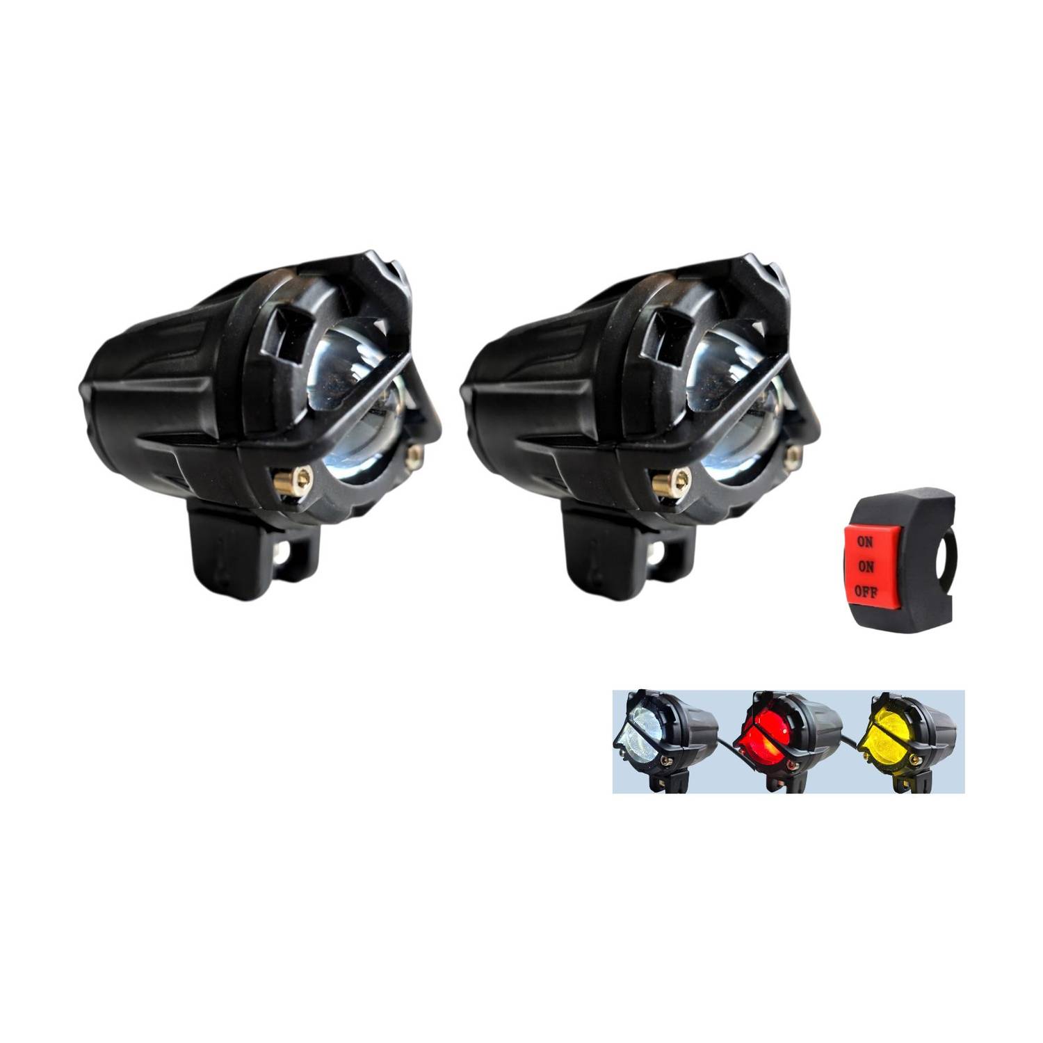 BIKEBLOOM LED Fog Lamp Unit for KTM, TVS, Suzuki, Royal Enfield, Hero Universal For Car