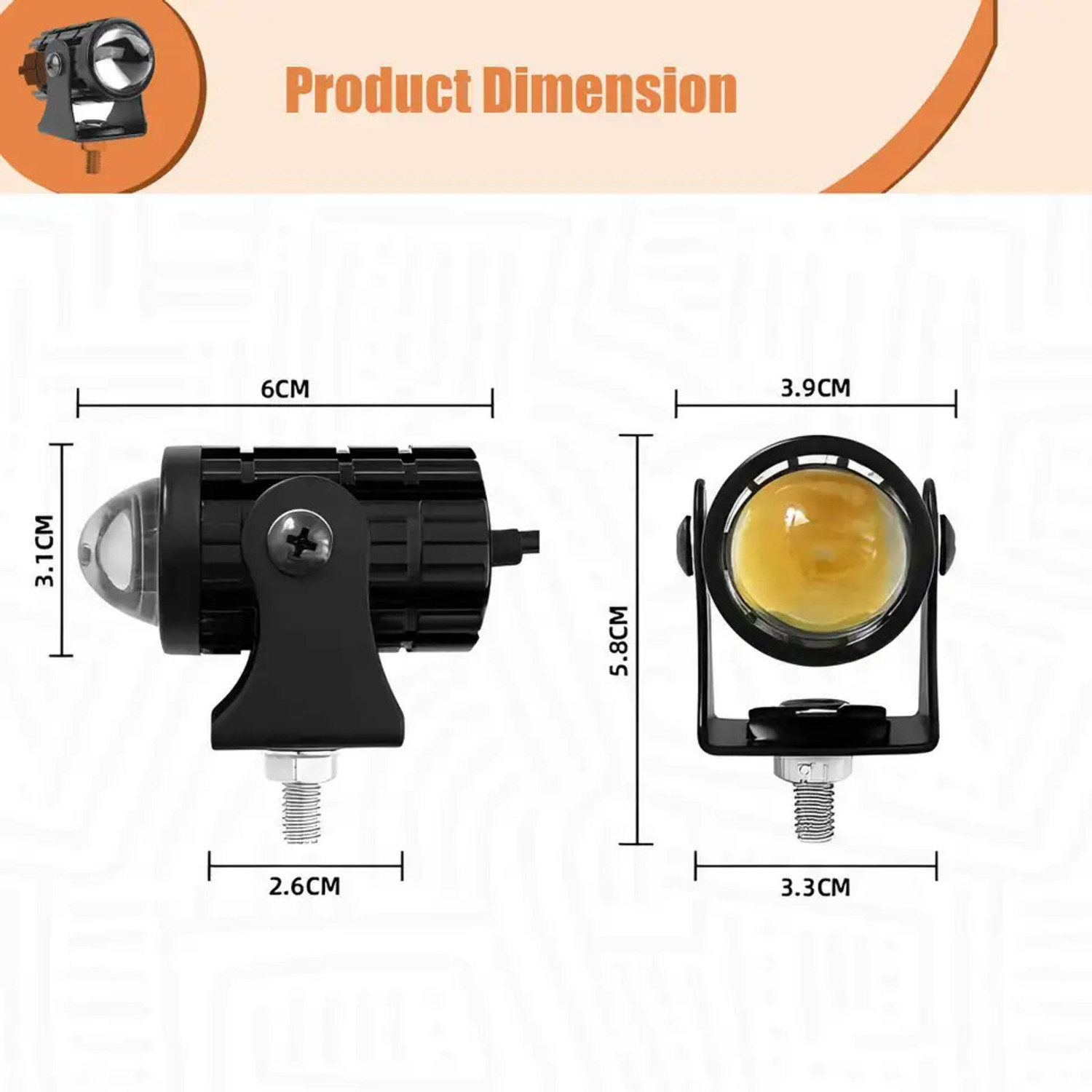 Image of shreem LED Fog Lamp Unit for Universal For Car, Yamaha, Bajaj 5 Series, 1 Series, 2 Series, 3 Series