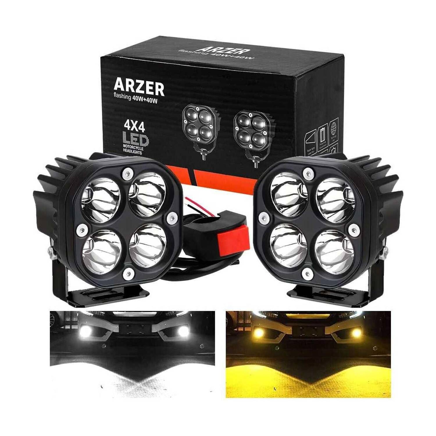 ARZER LED Fog Lamp Unit for Universal For Car, Hero, Honda, Bajaj, BMW, TVS, Toyota, Mahindra, Land Rover UVA