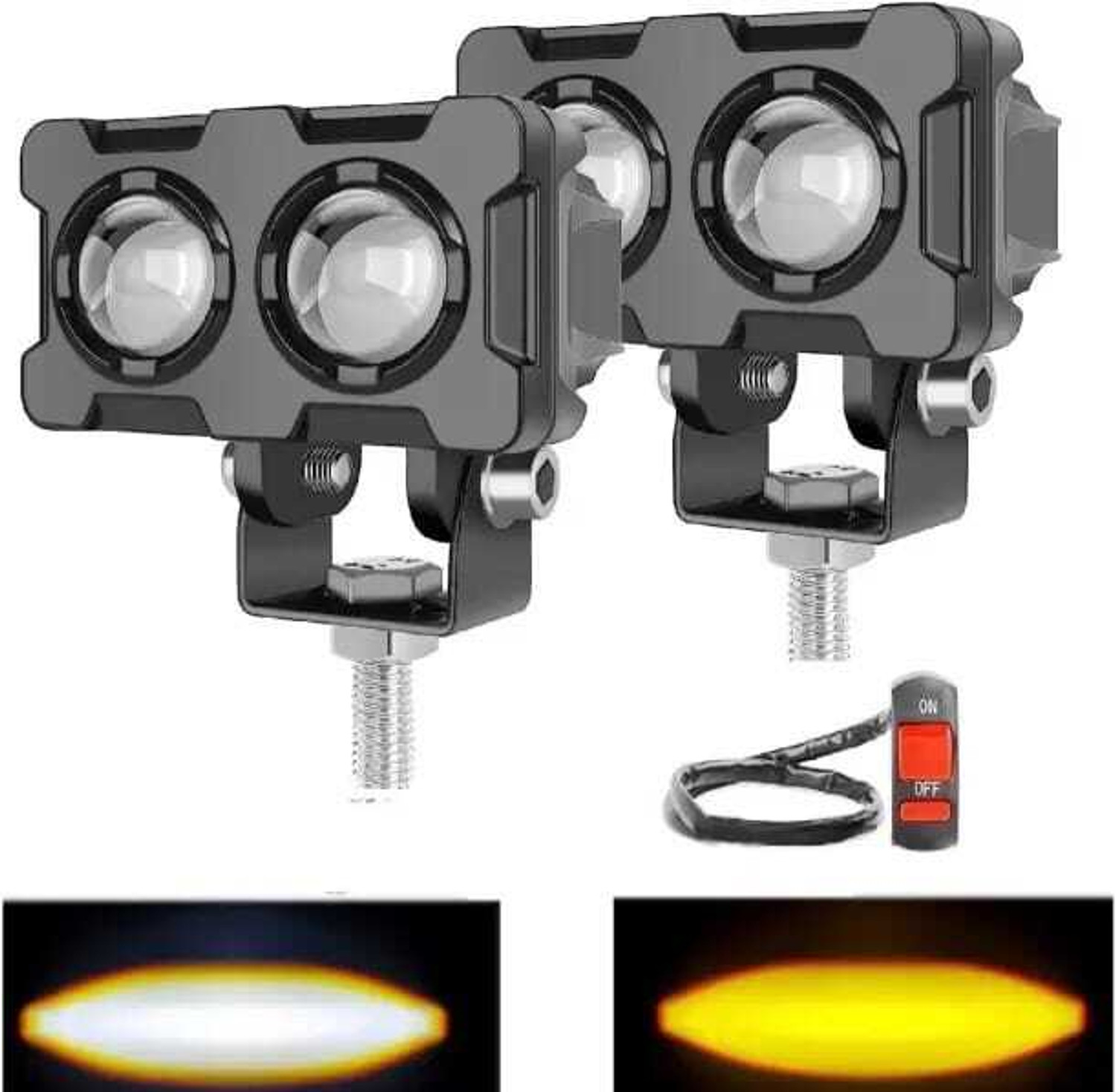 Image of TOVOTA LED Fog Lamp Unit for Yamaha, Universal For Car, Land Rover, Hero, Honda UVA
