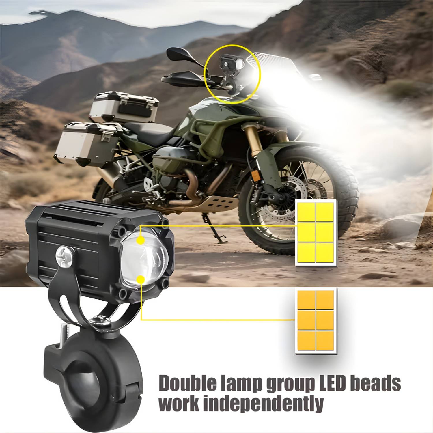 Autozap LED Fog Lamp Unit for Hero, Honda, KTM, Suzuki, TVS, Yamaha - Image 3