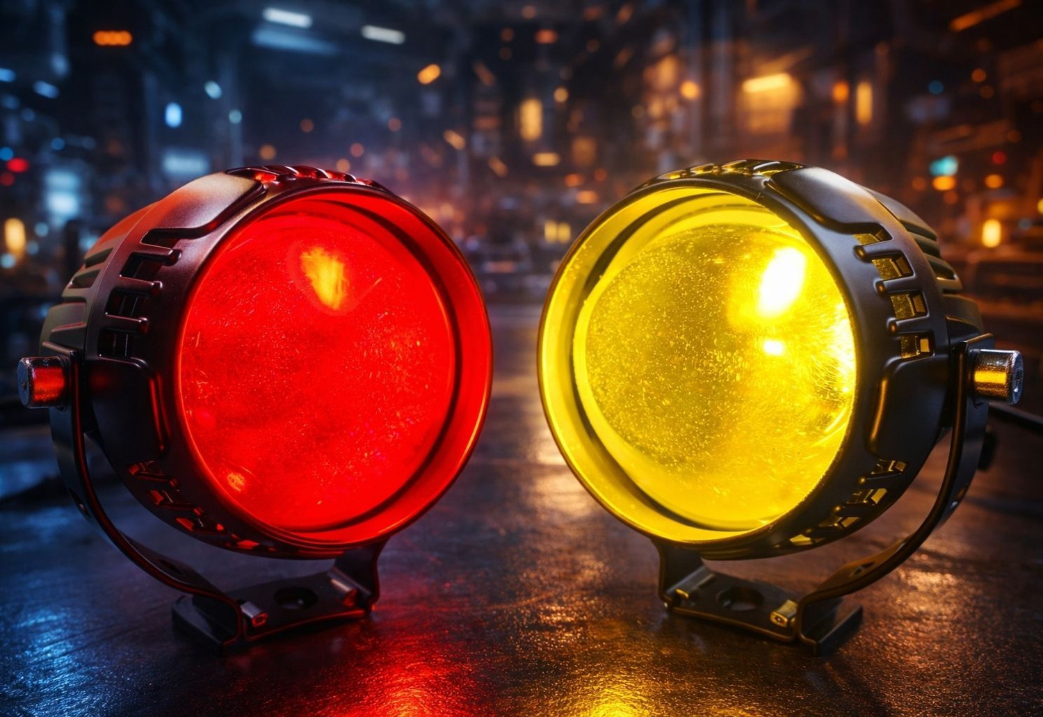 Image of BIKEBLOOM LED Fog Lamp Unit for KTM, TVS, Royal Enfield, Bajaj, Hero Universal For Car