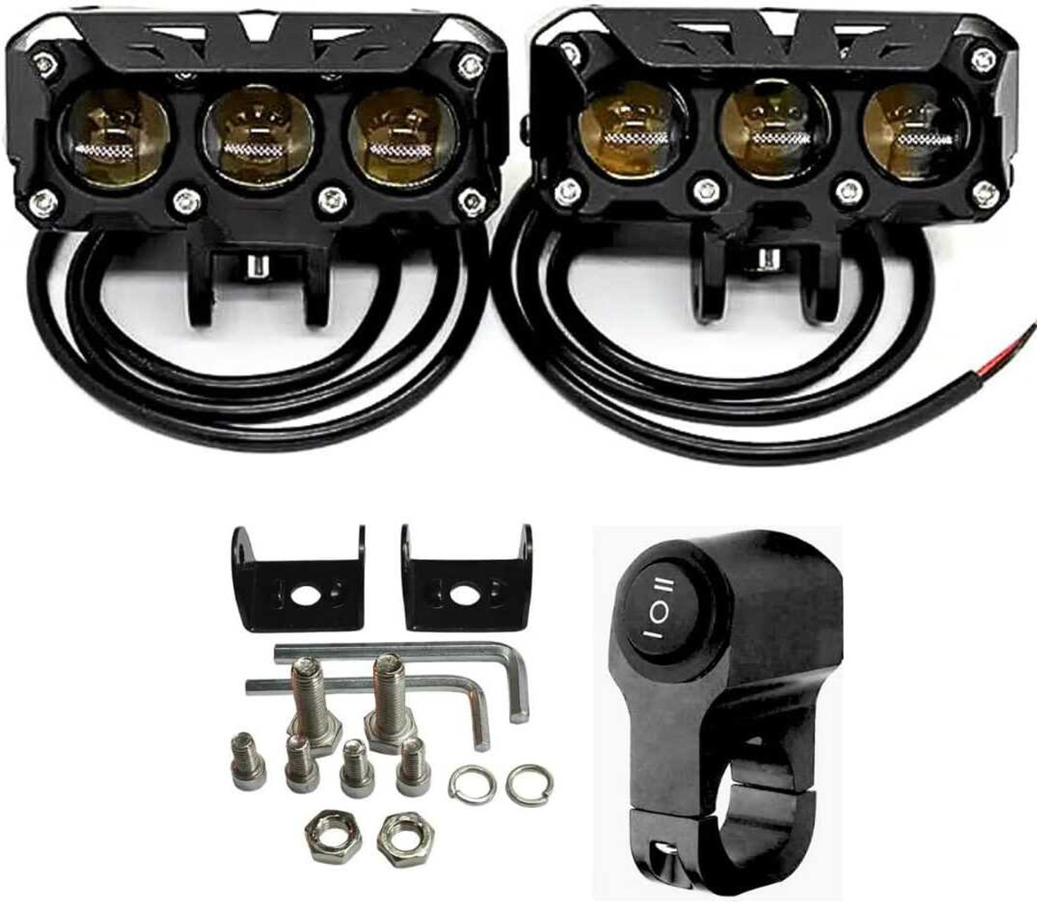 Image of TOVOTA 3 Lens Car Bike Headlight LED Light Fog Lamp-02 Projector Lens