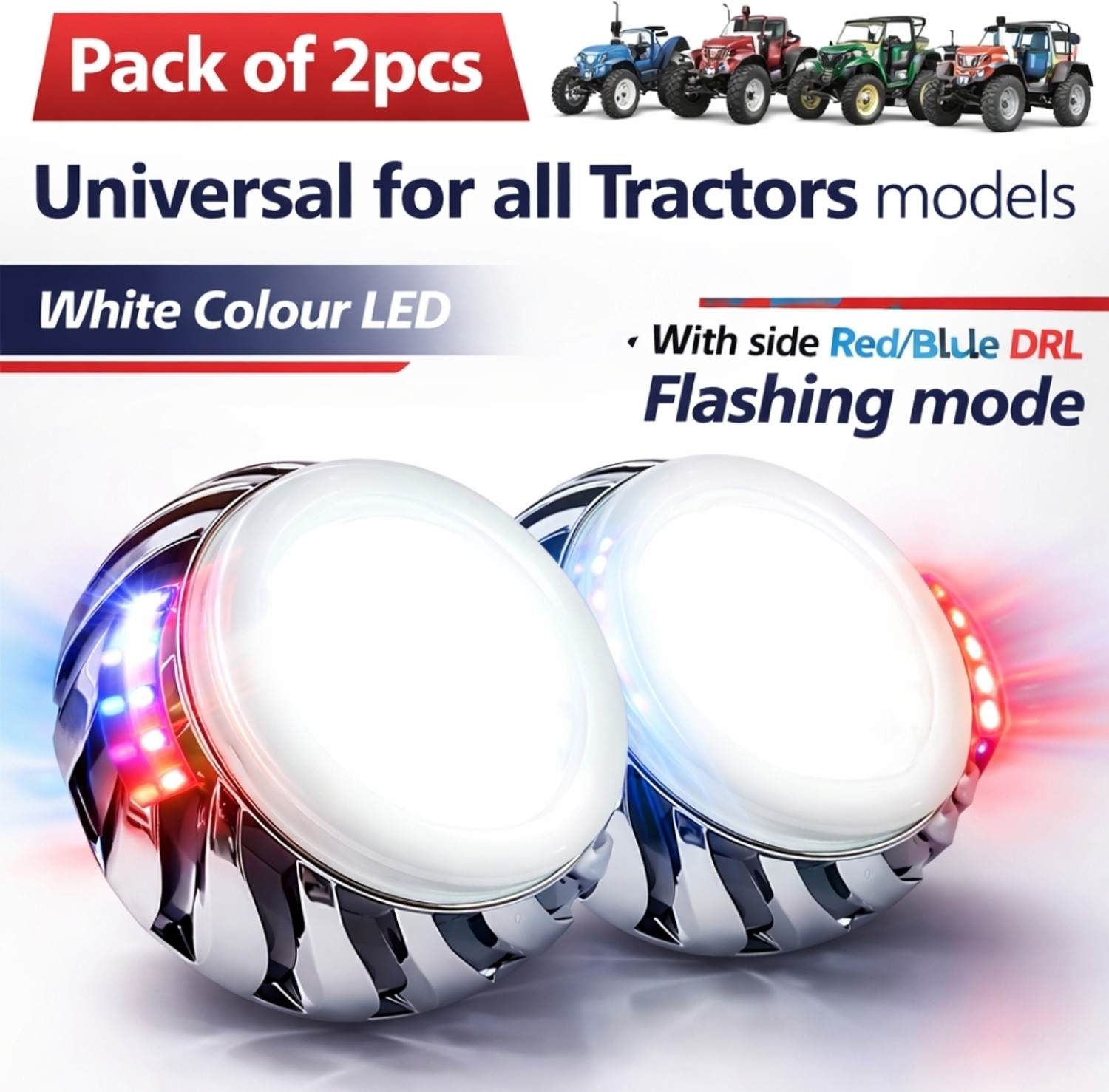 Image of BIKEBLOOM LED Fog Lamp Unit for Mahindra Universal For Car