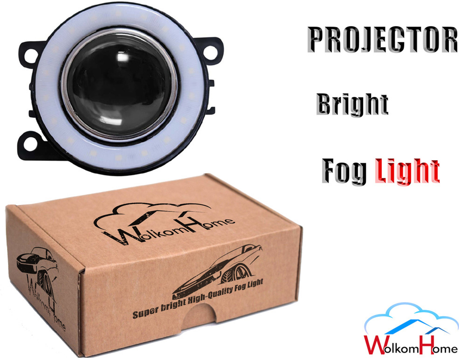 Image of WolkomHome LED Fog Lamp Unit for Maruti Suzuki Alto K10