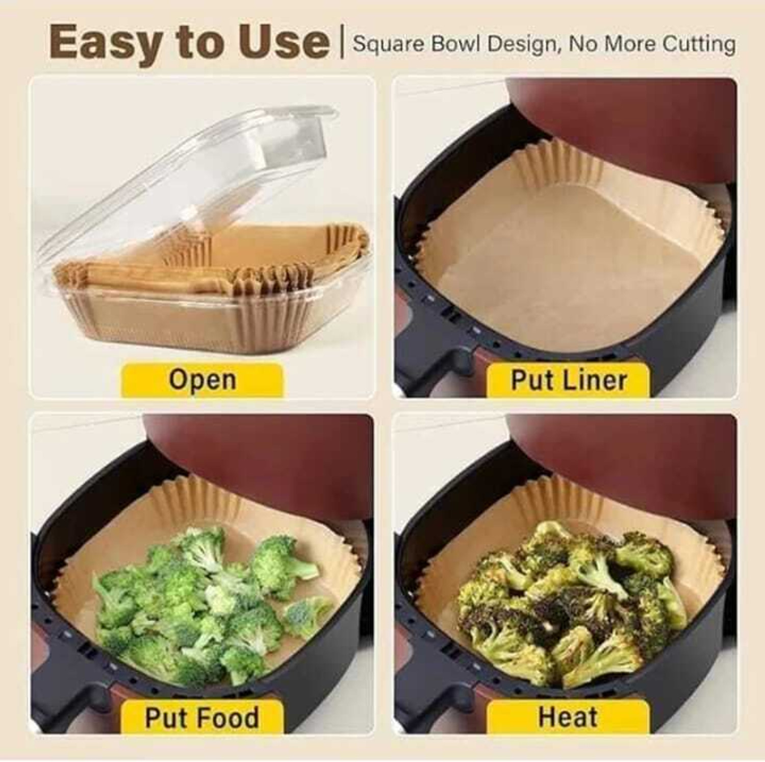 Image of Dee wrapping paper Air fryer,Air fryer liner,Baking & Cooking Tray OIl-proof Air fryer Tray Air Fryer