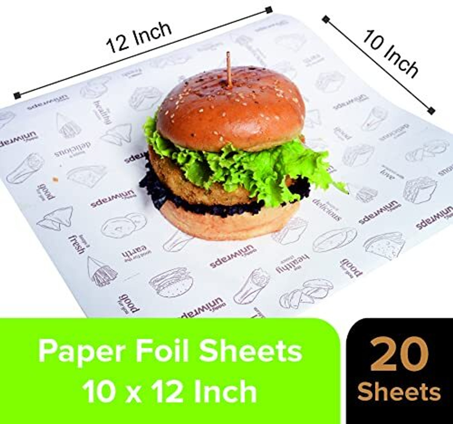 Image of Oddy Uniwraps food wrapping Paper 20Sheet & Snack Bags Pack of 60Bags| butter paper Paper Foil