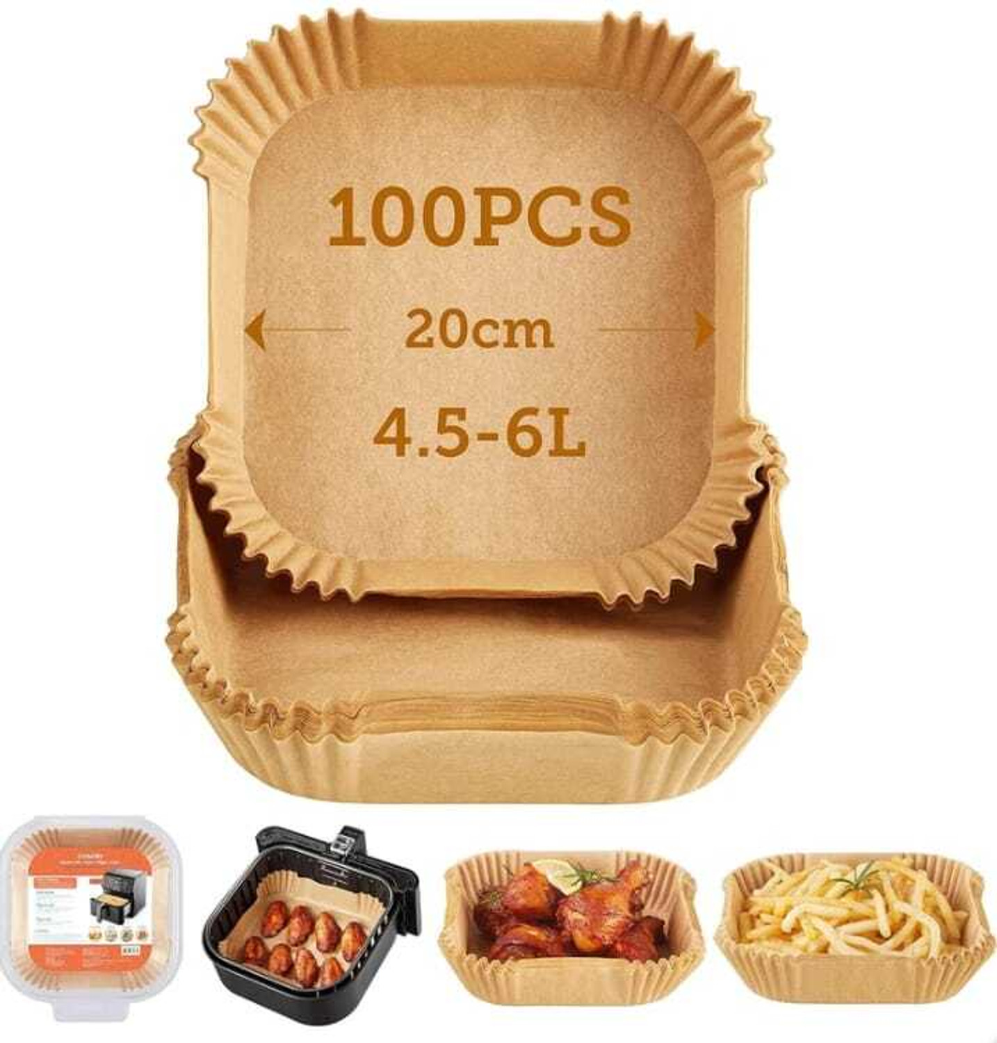 Image of Dee wrapping paper 100 Air liner tray Air Fryer