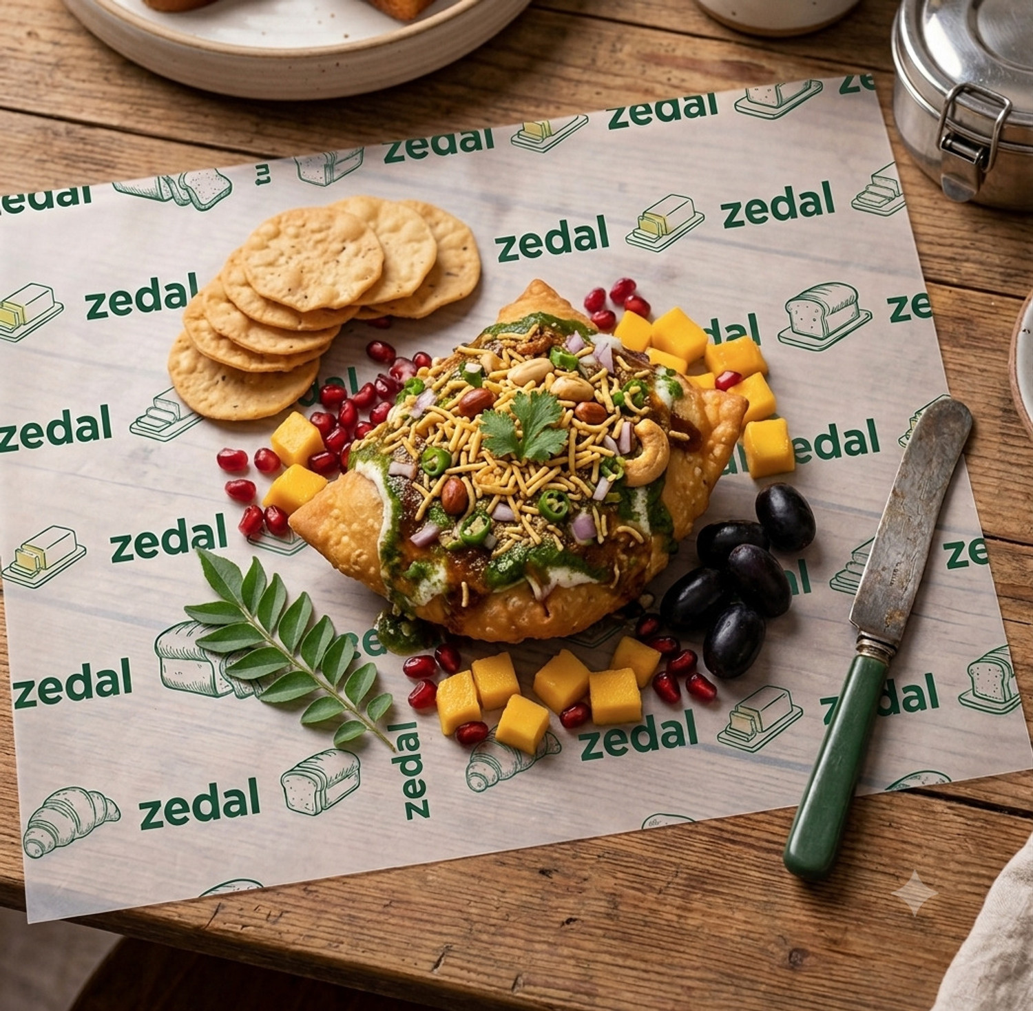 Image of Foodpak Food wrapper paper | Best for Roti Wrapping and Air Fryer Packing Shrinkwrap