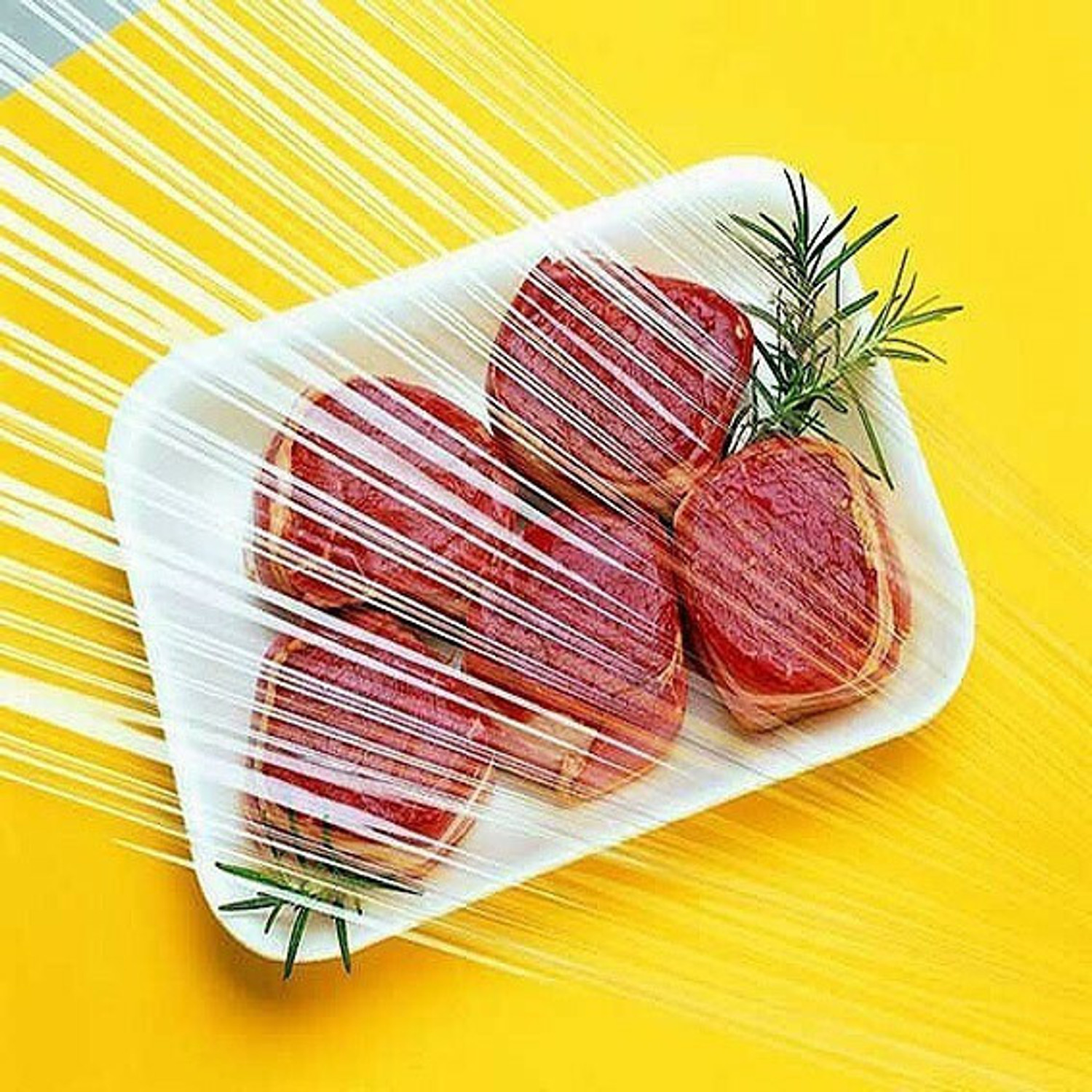 Image of TDS PLUS WRAP 50 Meter Biodegradable Food Storage Wrapping Film Pack 2 Shrinkwrap