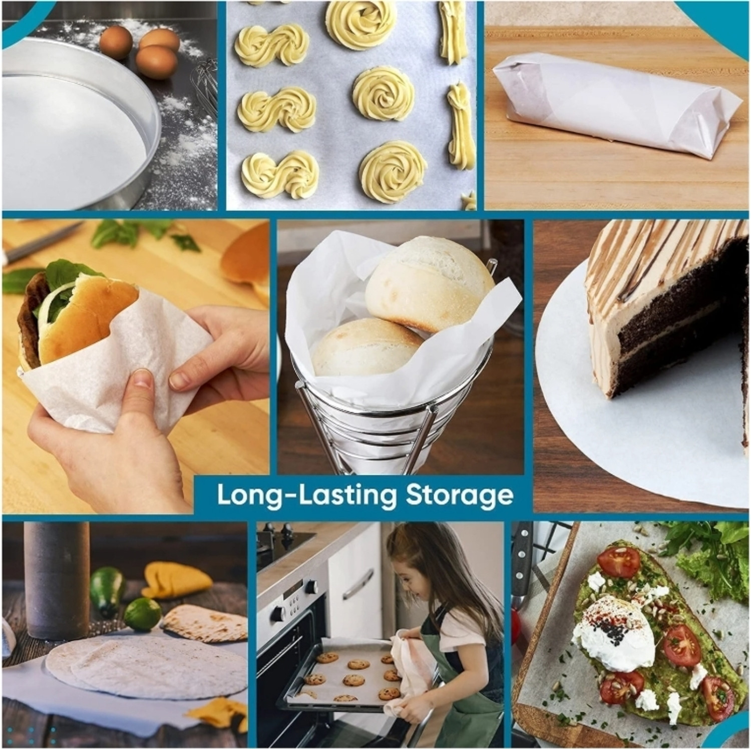 Image of Foodpak Food wrapper paper | Best for Roti Wrapping and Air Fryer Packing Shrinkwrap