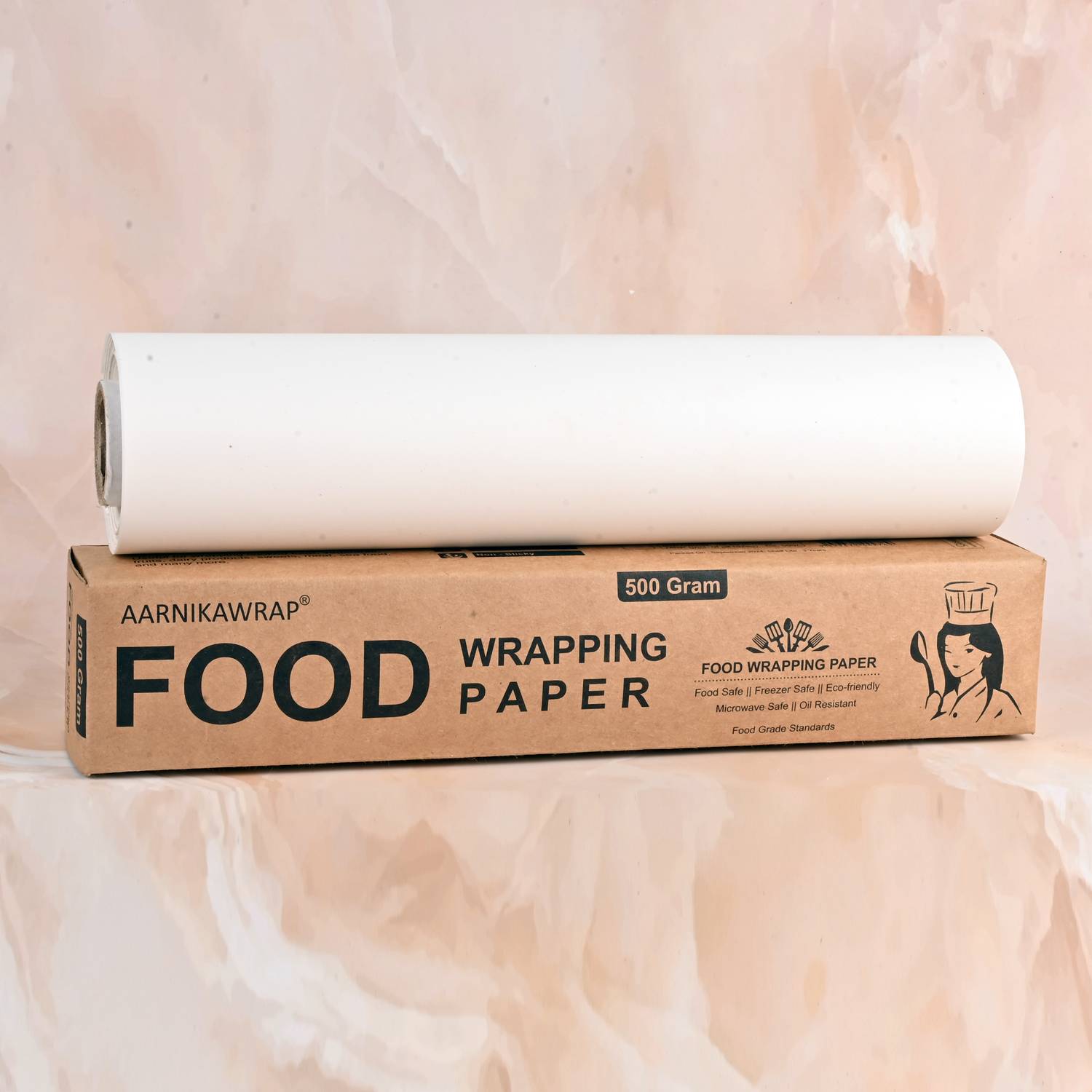 Aarnikawrap Food Wrap Paper 1/2 Kg, Food Grade, Microwave Safe, 100% Hygienic & Ecofriendly Parchment Paper