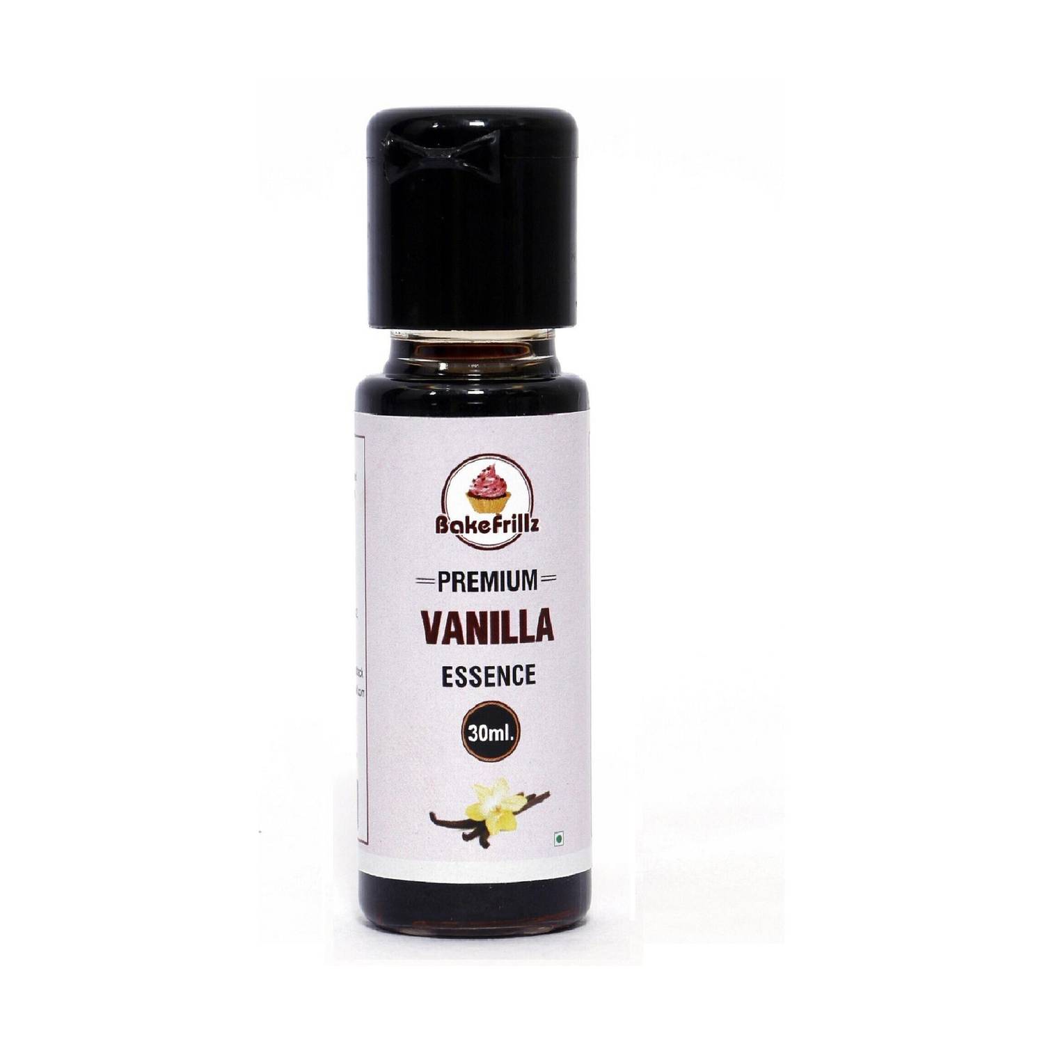 Bakefrillz Vanilla Essence for baking cake, ice creams, puddings, sweets, 30 ml Vanilla Liquid Food Essence