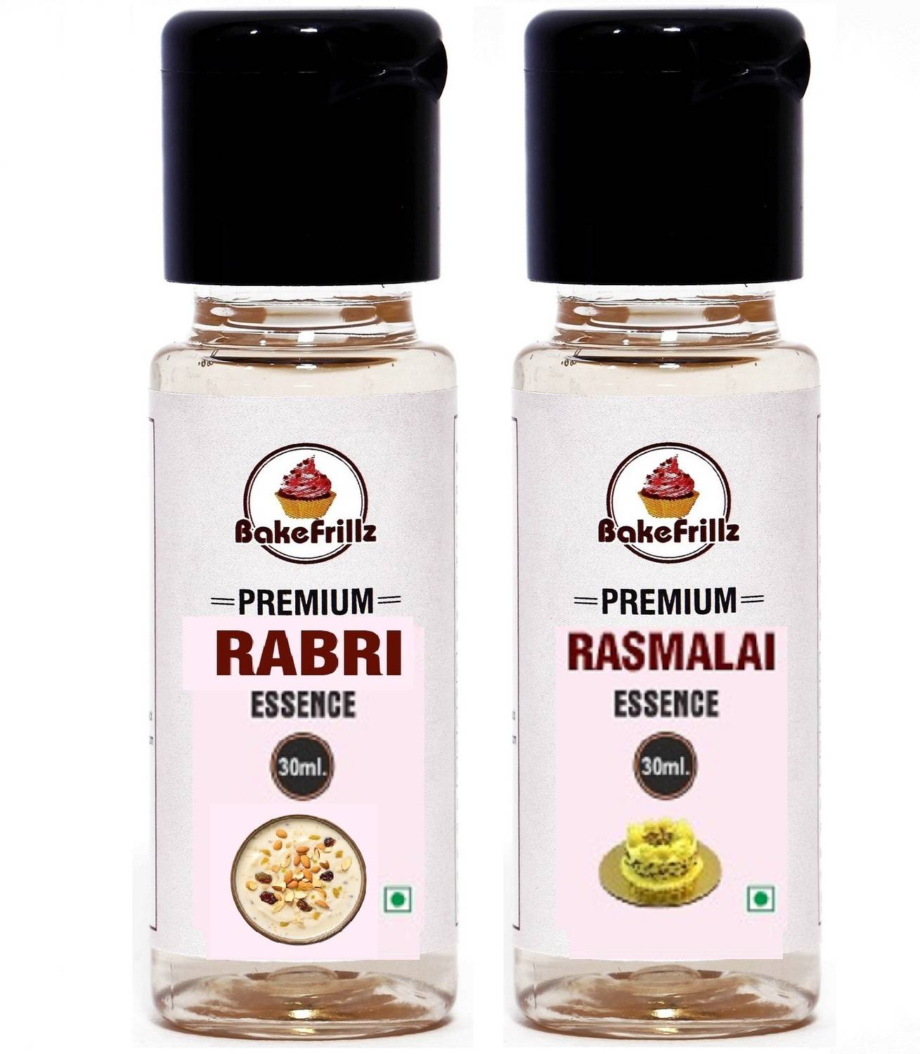 Bakefrillz Rasmalai & Rabri Food Essence (30 ml x 2) for cakes ice creams desserts Rabdi Liquid Food Essence